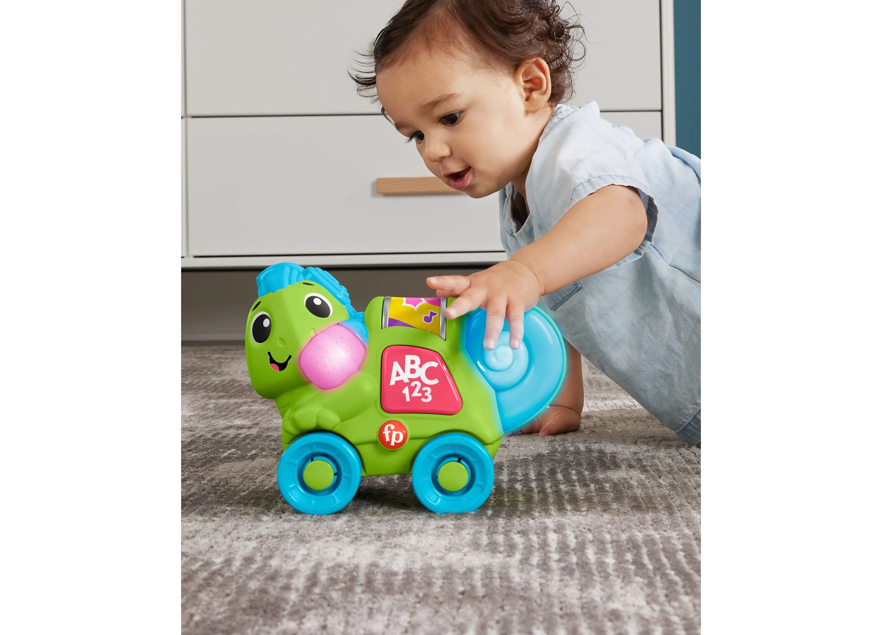 Fisher-Price Link Squad Crawl 'n Colors Chameleon Musical Baby Toy