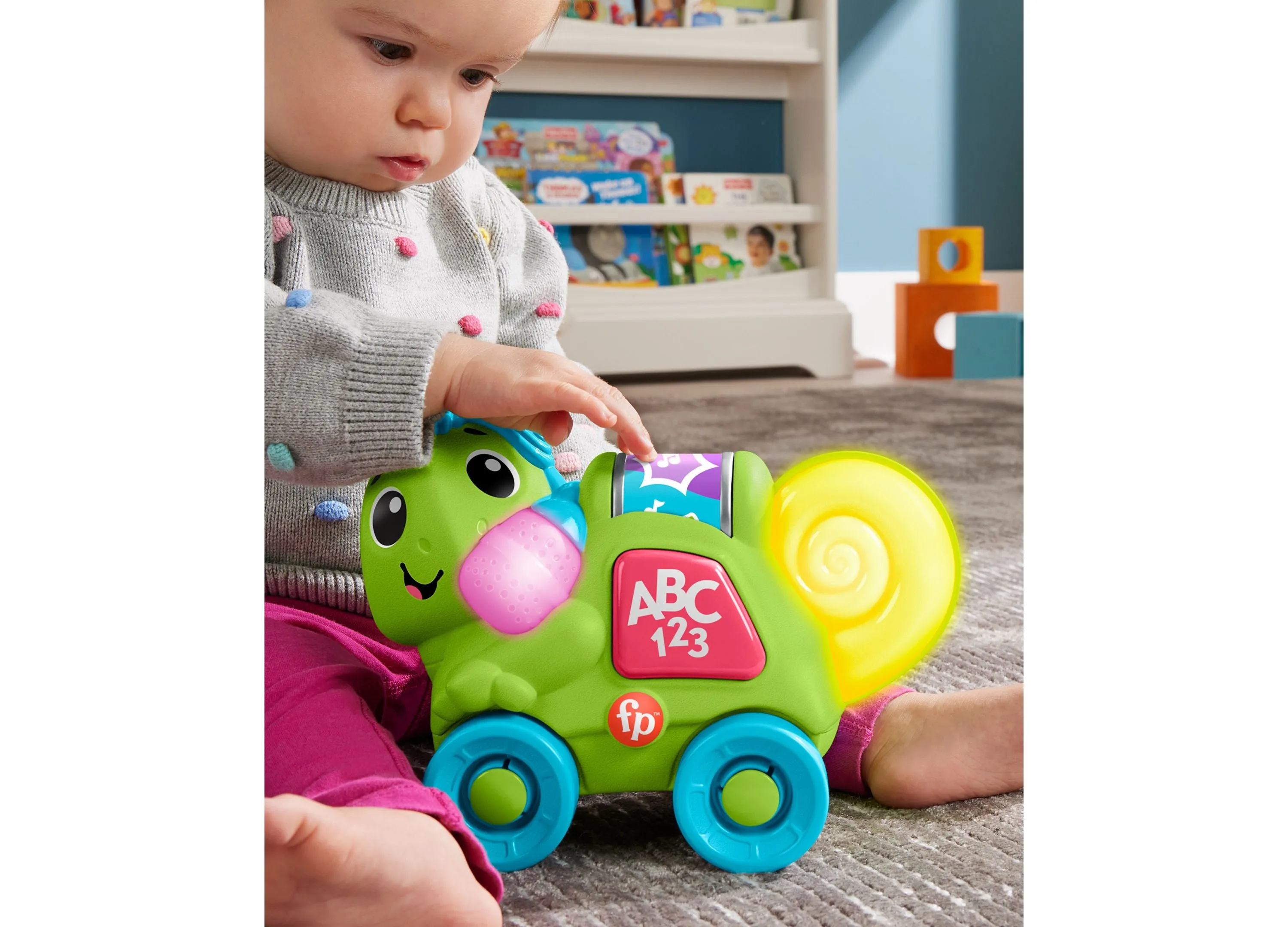 Fisher-Price Link Squad Crawl 'n Colors Chameleon Musical Baby Toy
