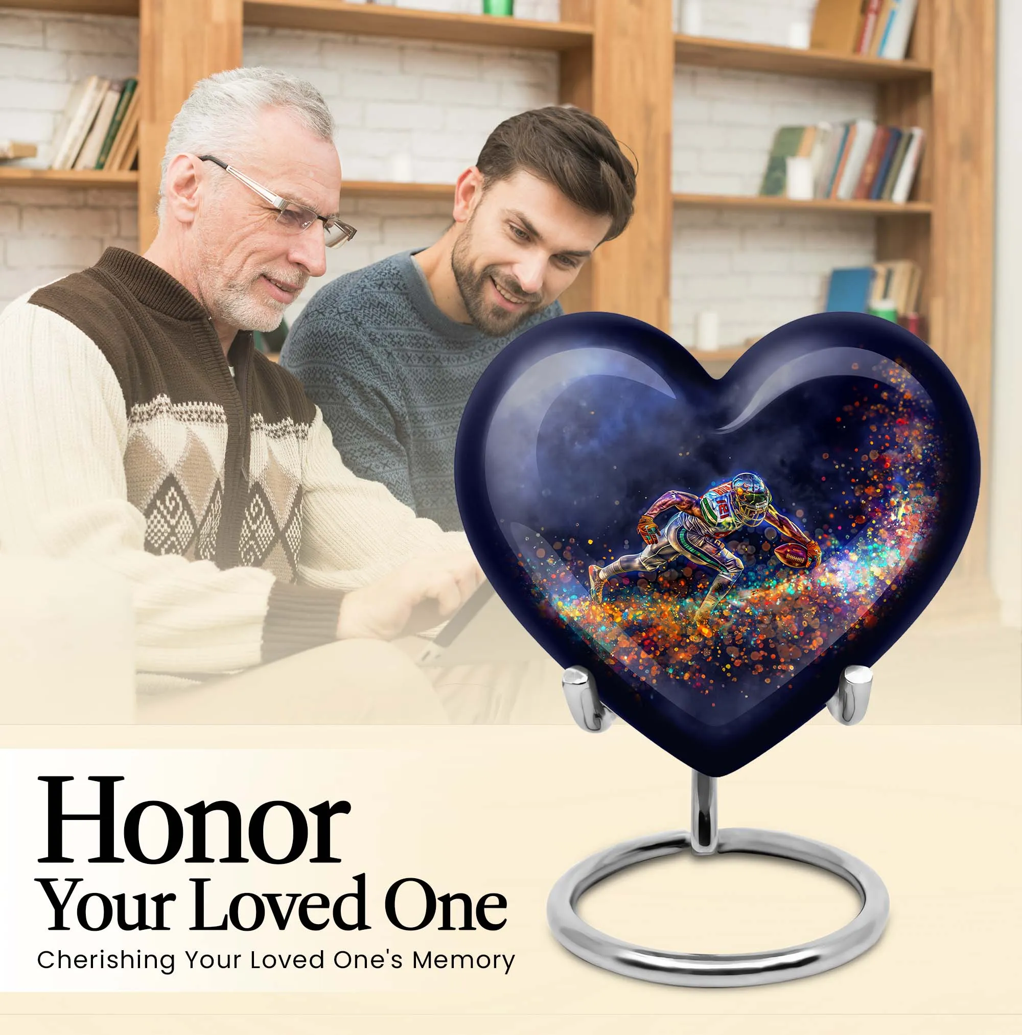 Footboll Tribute: Cherishable Medium Sized Memorial Urn