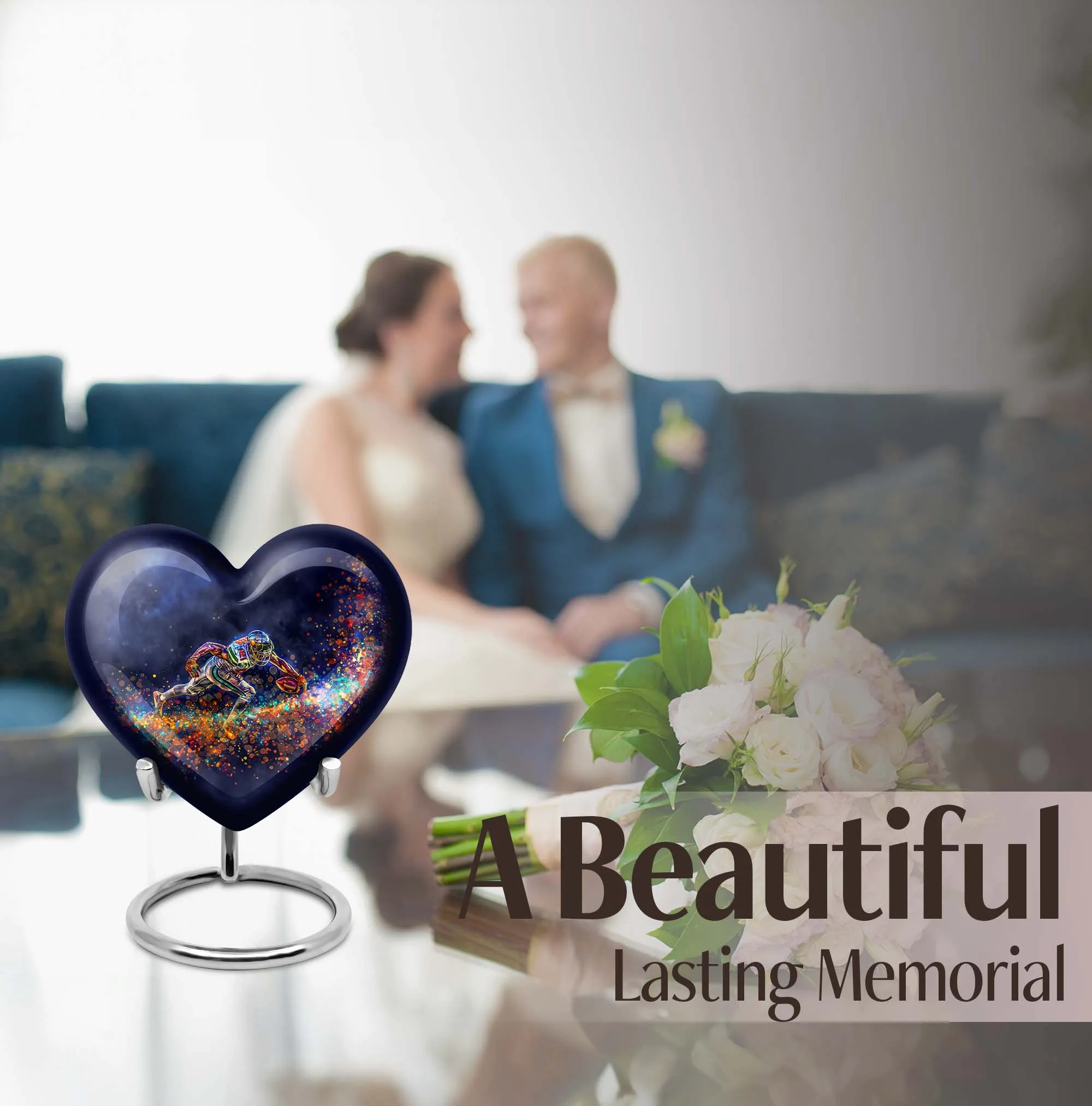 Footboll Tribute: Cherishable Medium Sized Memorial Urn