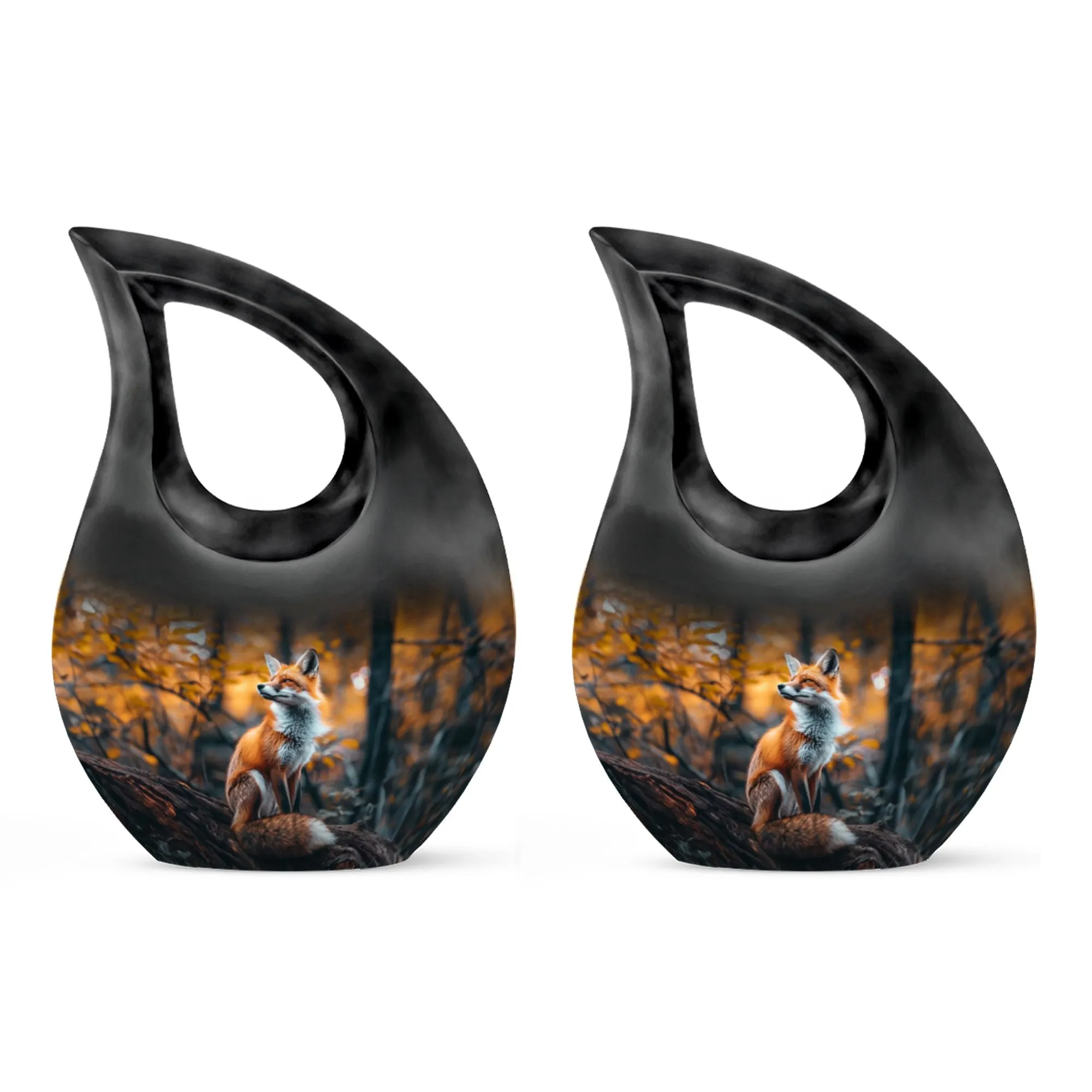 Fox Eternity: Personalized Memorial Urn for Ascending Spirits