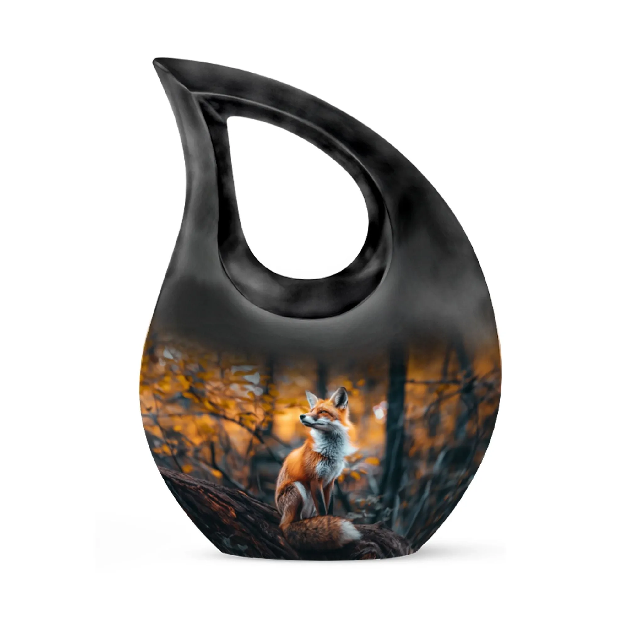 Fox Eternity: Personalized Memorial Urn for Ascending Spirits