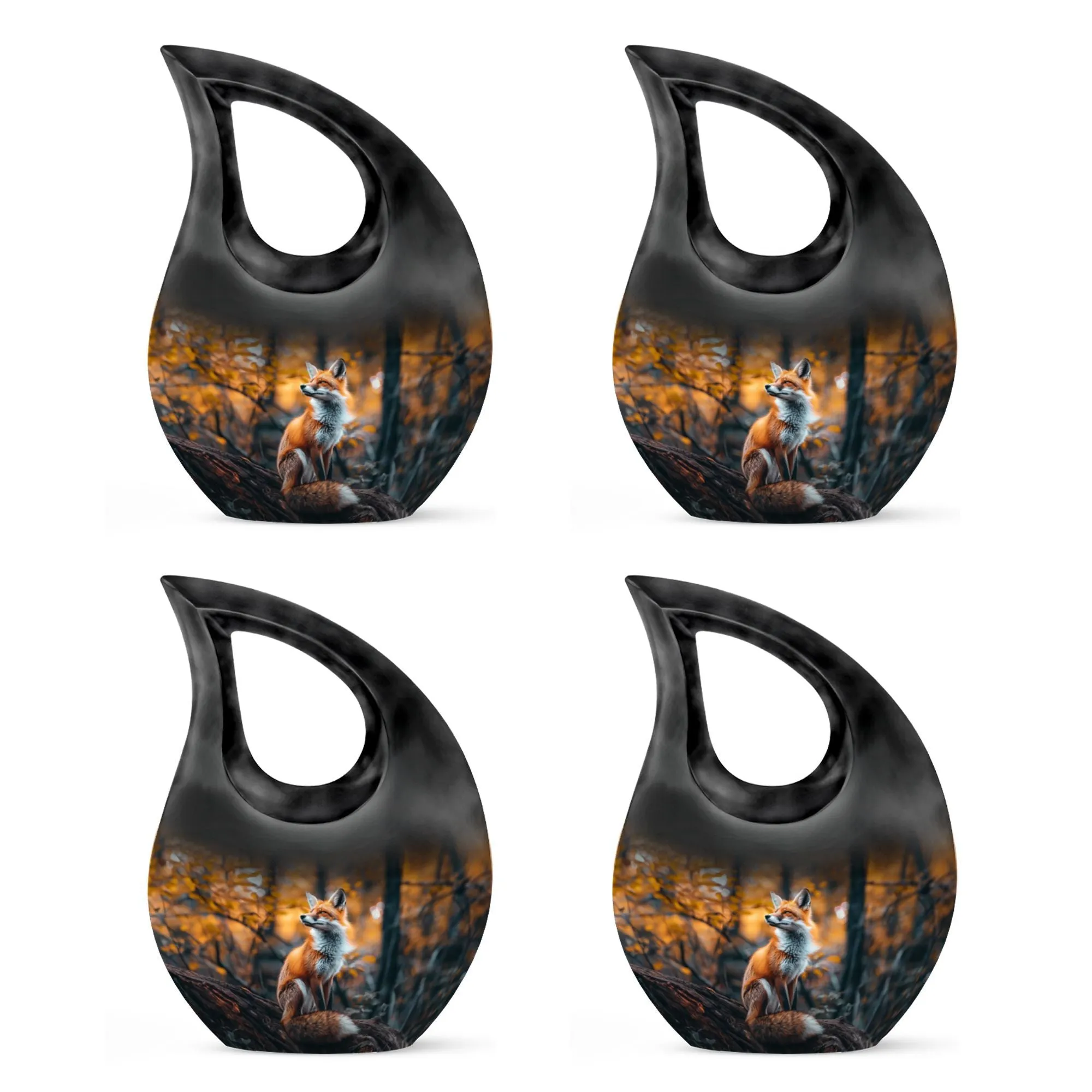 Fox Eternity: Personalized Memorial Urn for Ascending Spirits