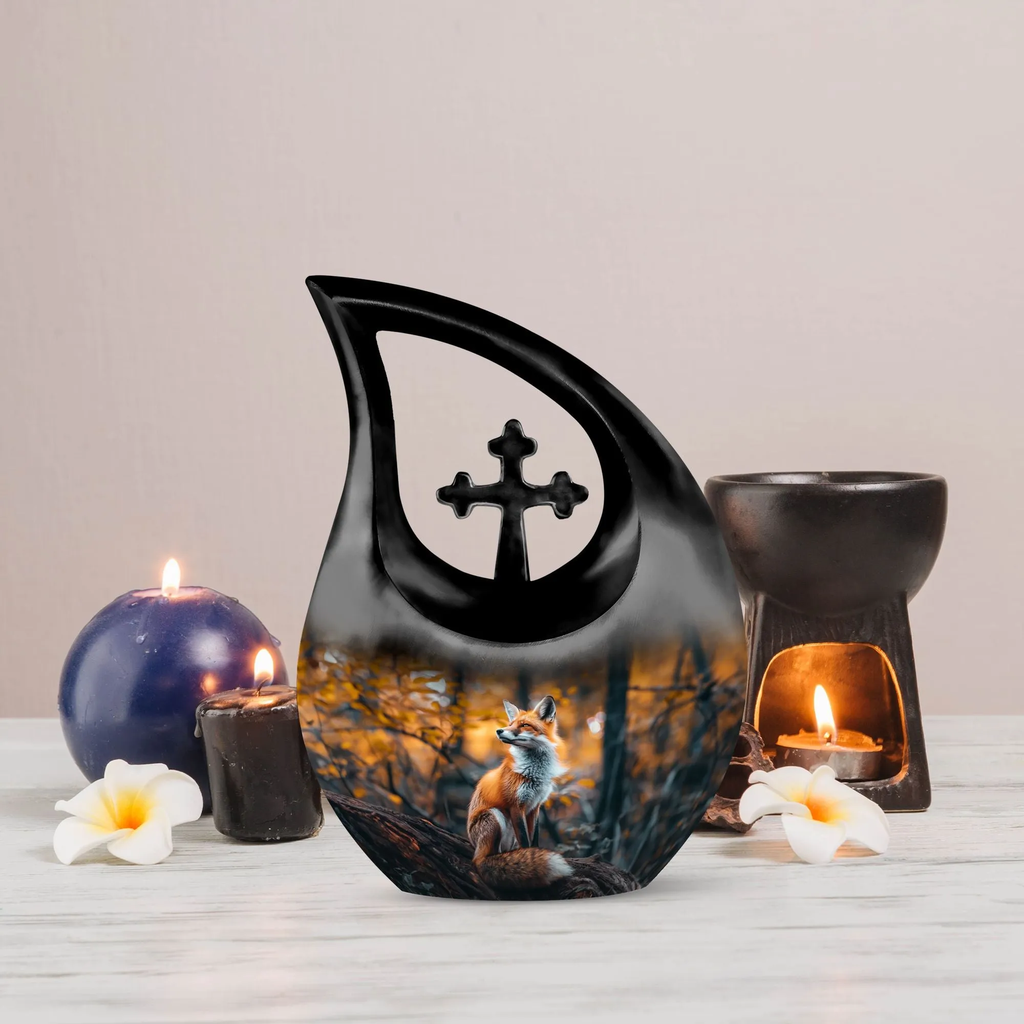 Fox Eternity: Personalized Memorial Urn for Ascending Spirits