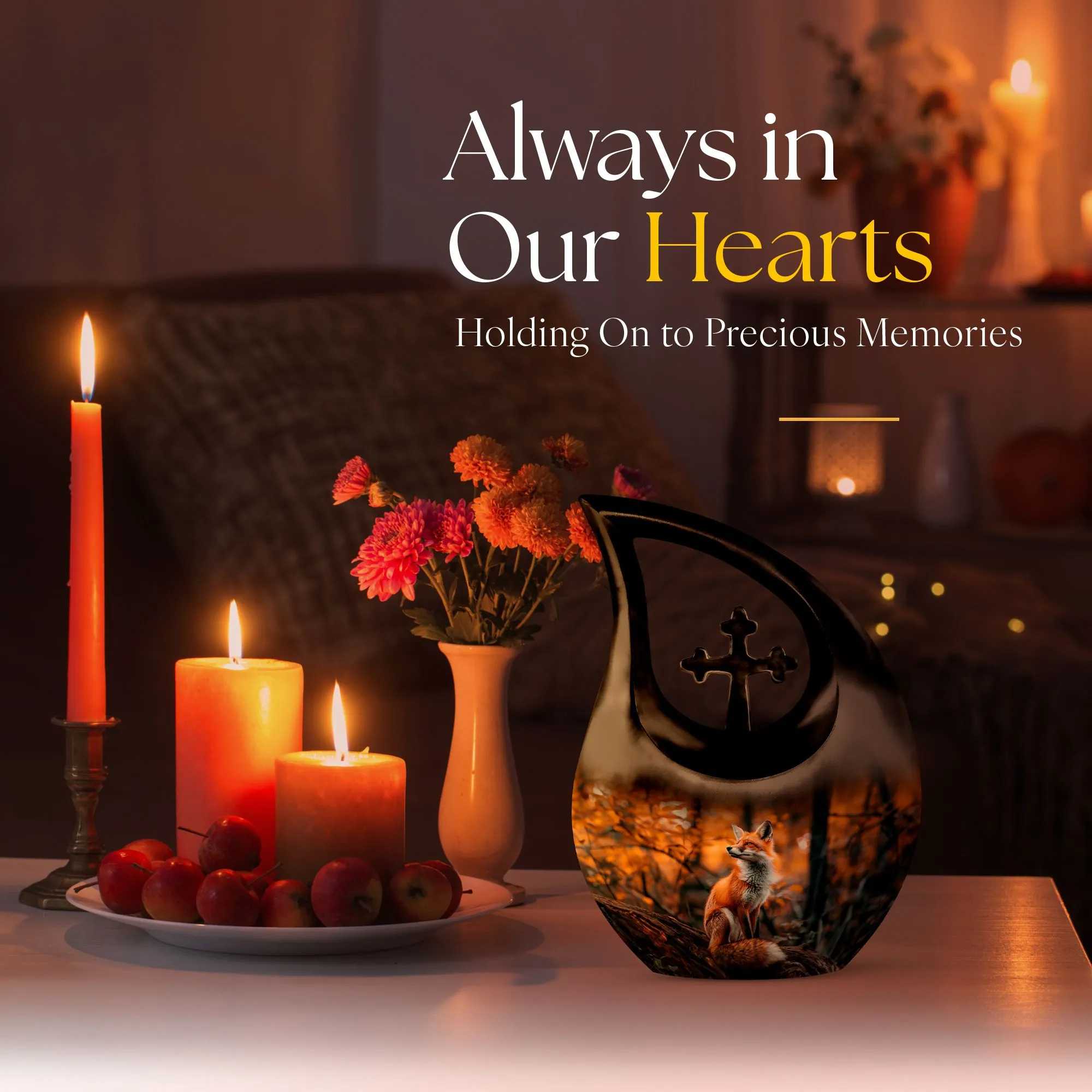 Fox Eternity: Personalized Memorial Urn for Ascending Spirits