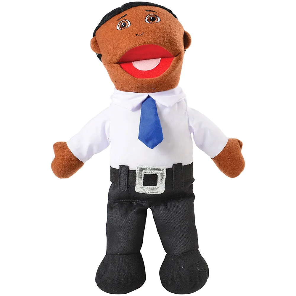 Full Bodied African American Family Puppets | 4 Piece Set