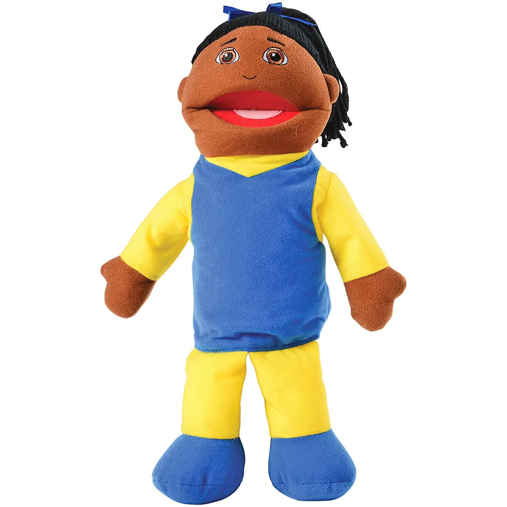 Full Bodied African American Family Puppets | 4 Piece Set