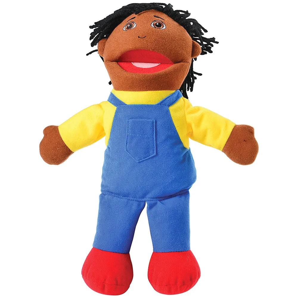 Full Bodied African American Family Puppets | 4 Piece Set