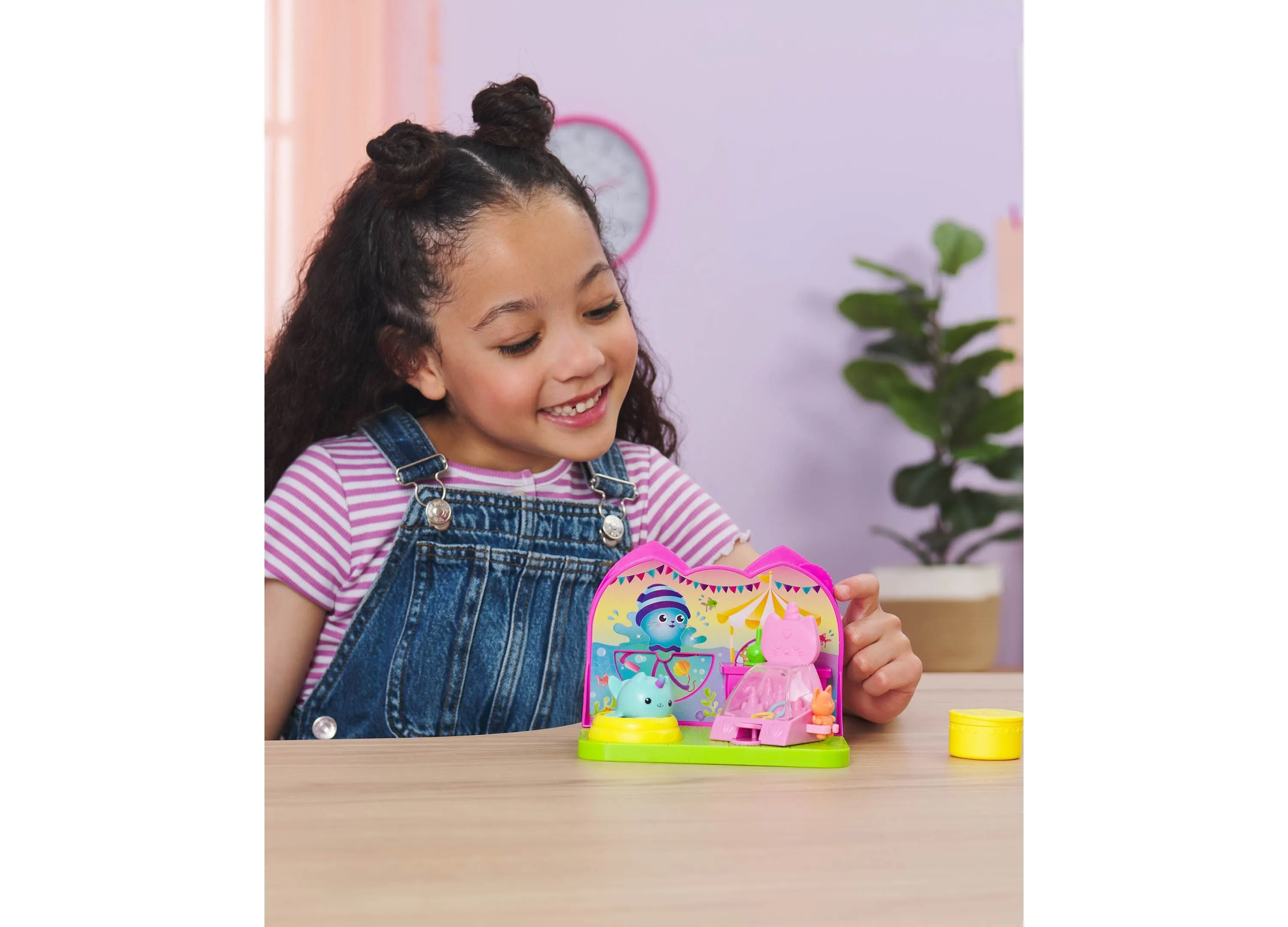 Gabby's Dollhouse Carnival Room Playset with Kitty Narwhal Figure and Accessories