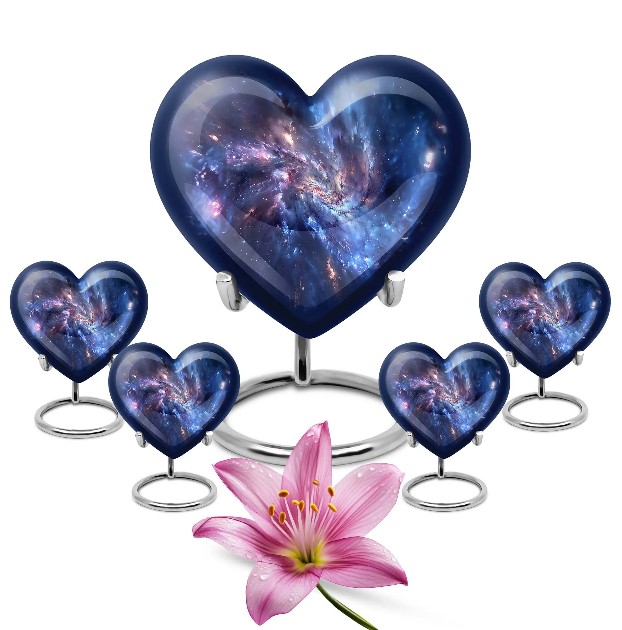 Galaxy Urn Tranquil Purple Meadow Cremation Memorabilia