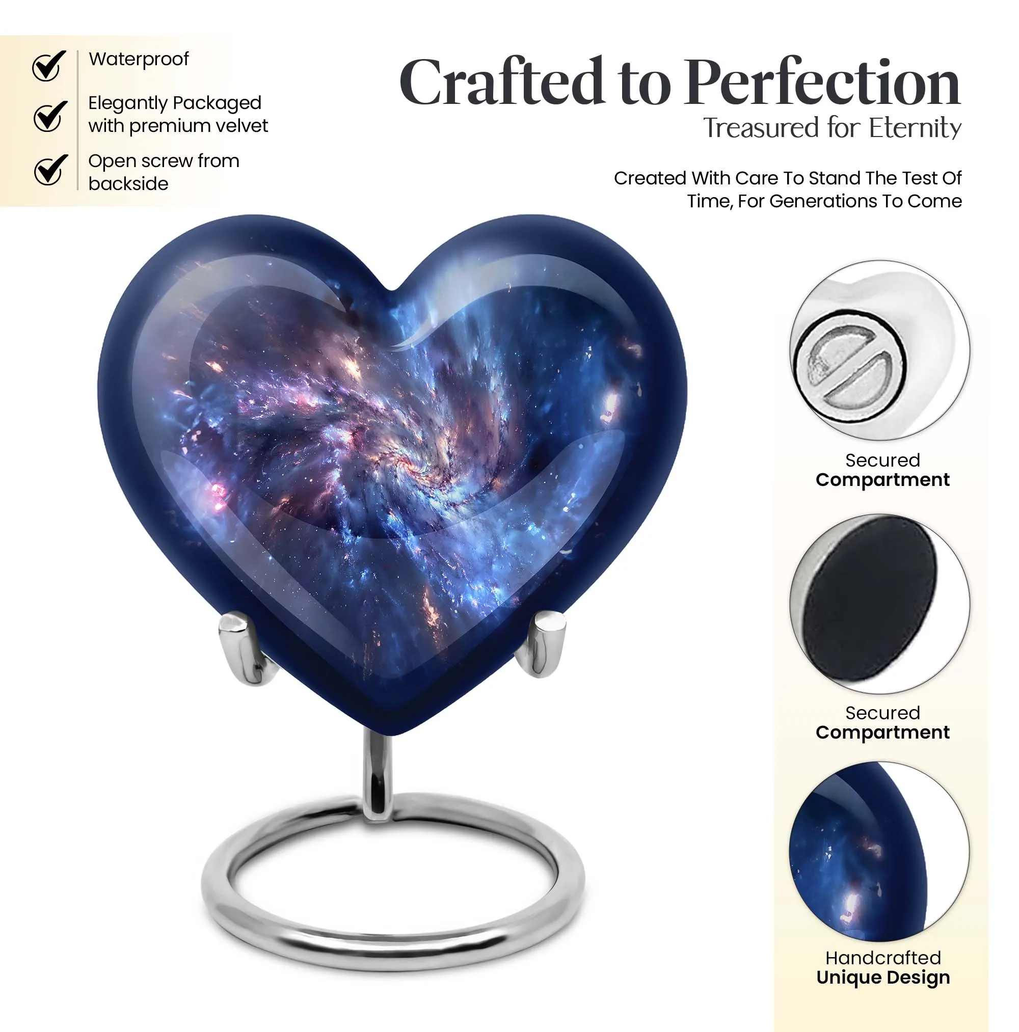 Galaxy Urn Tranquil Purple Meadow Cremation Memorabilia