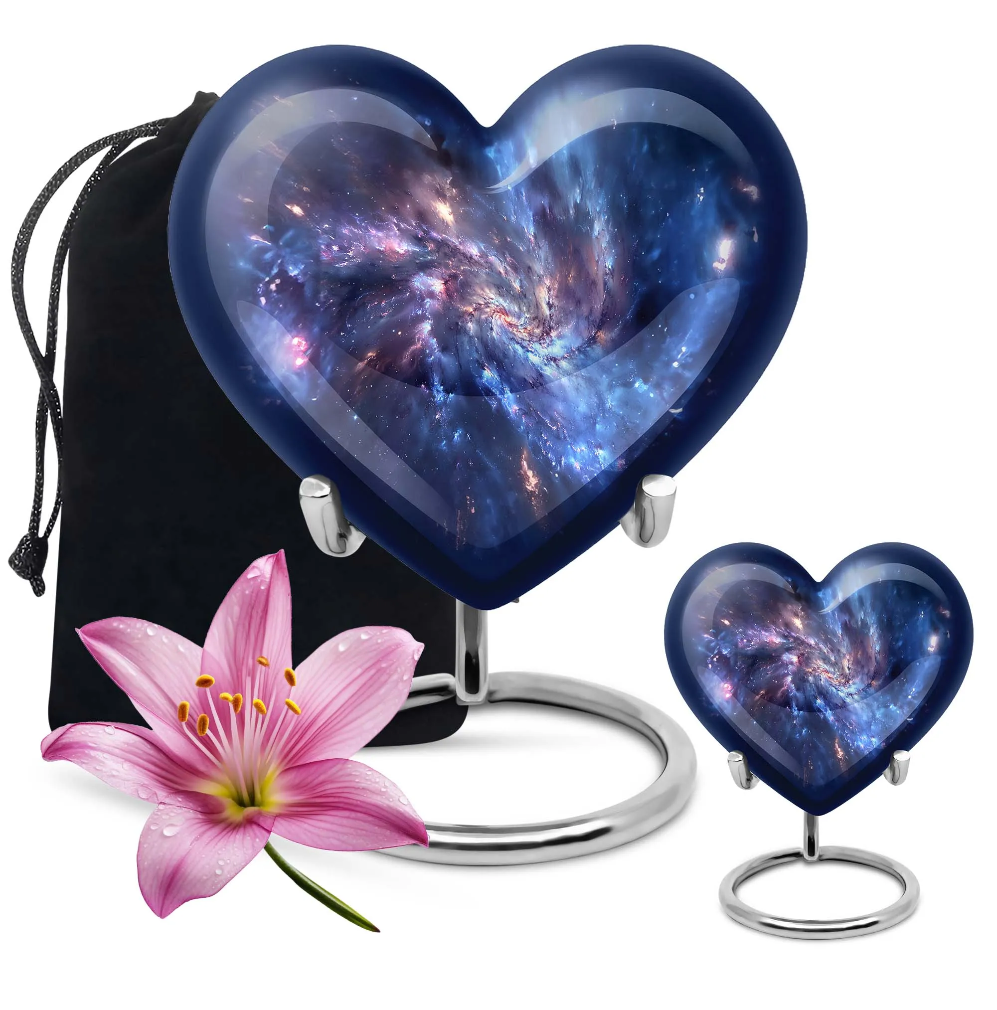 Galaxy Urn Tranquil Purple Meadow Cremation Memorabilia