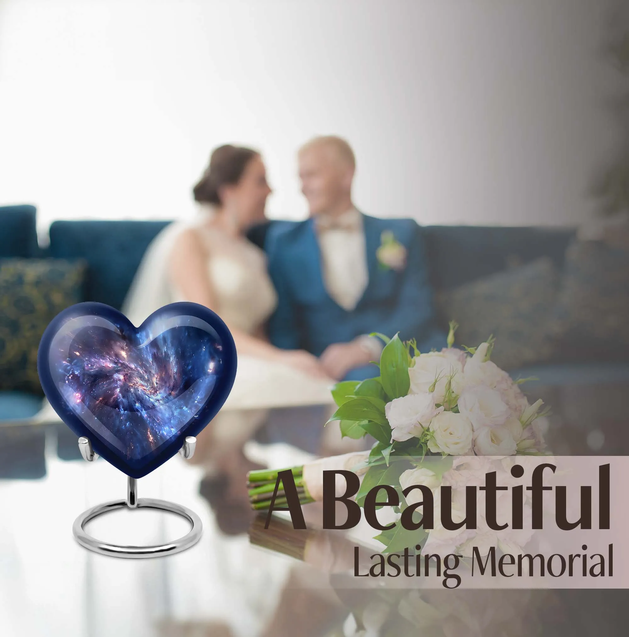 Galaxy Urn Tranquil Purple Meadow Cremation Memorabilia