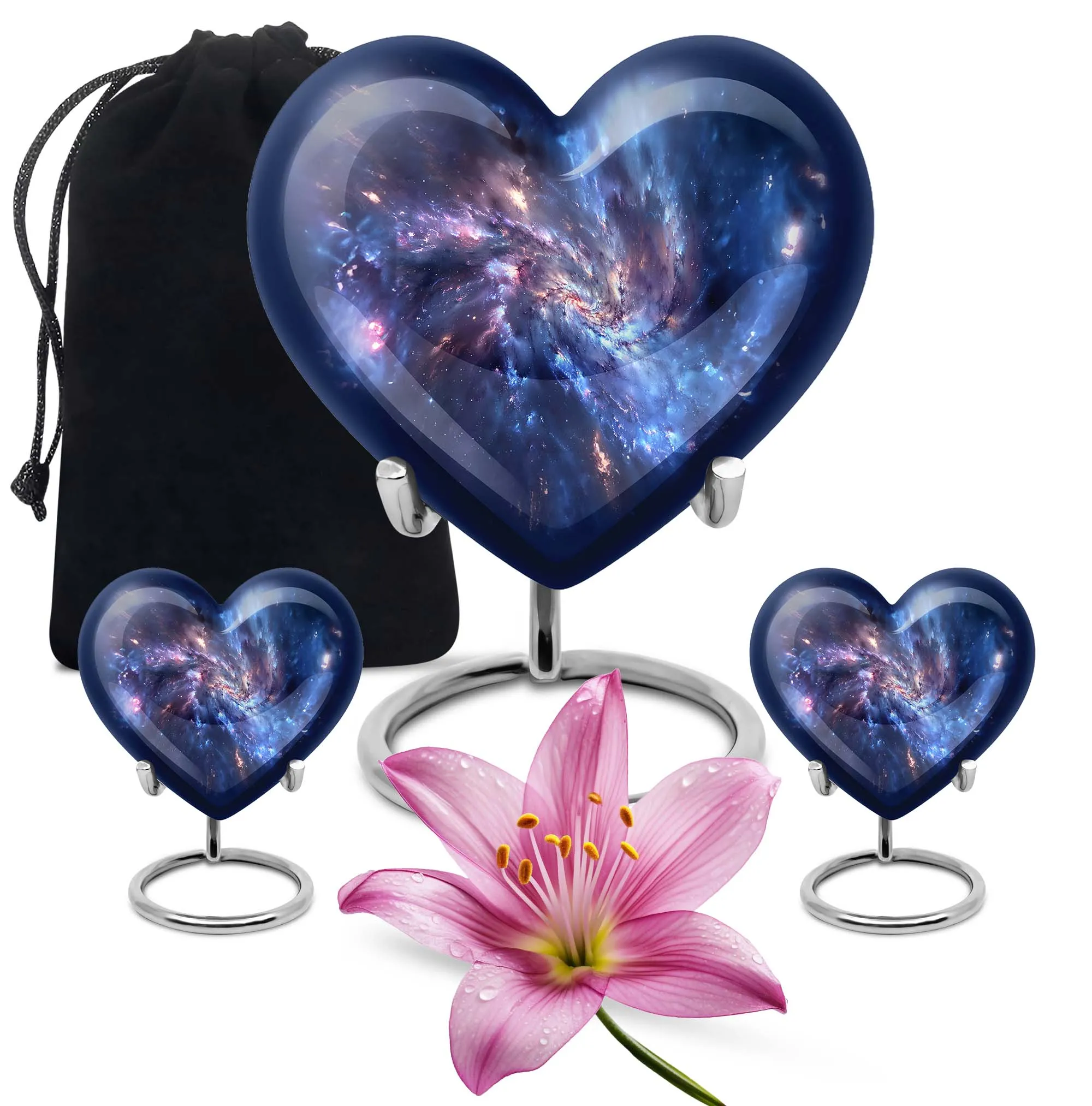 Galaxy Urn Tranquil Purple Meadow Cremation Memorabilia