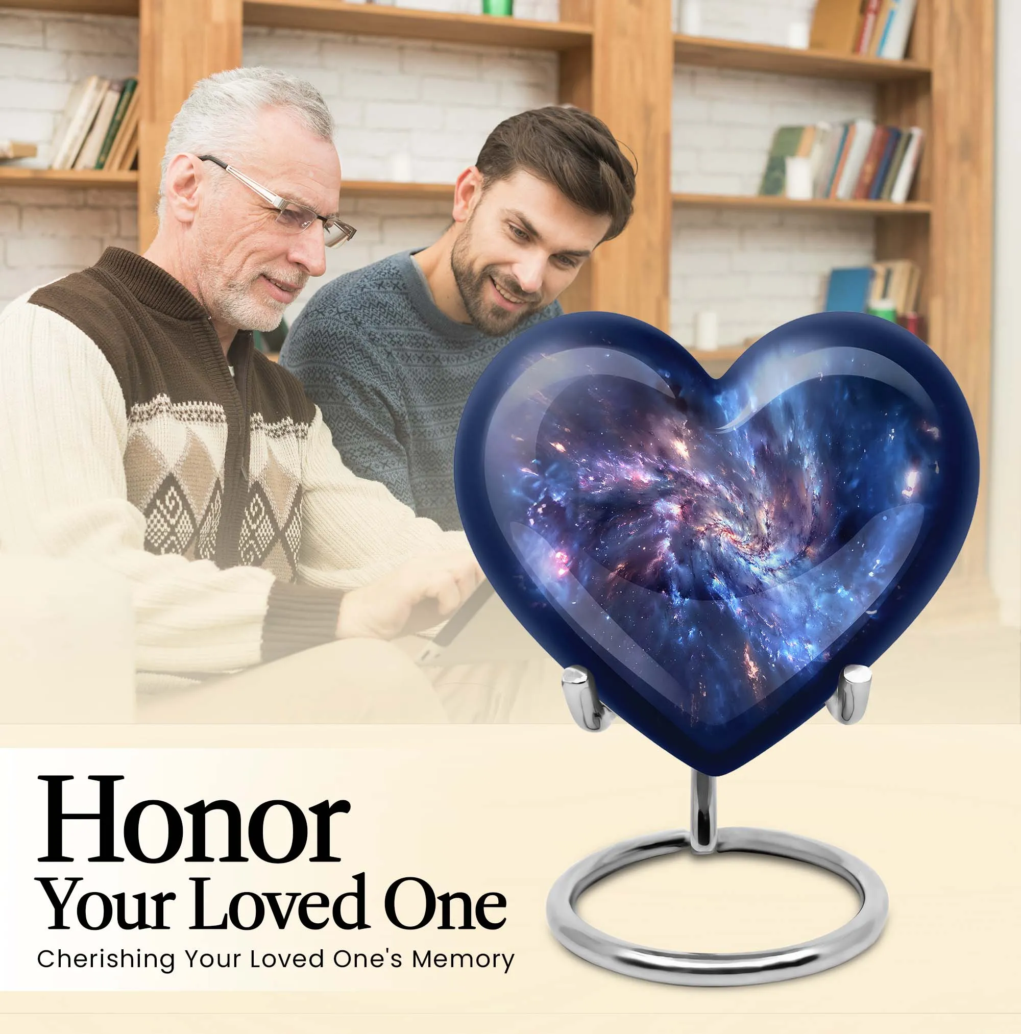 Galaxy Urn Tranquil Purple Meadow Cremation Memorabilia