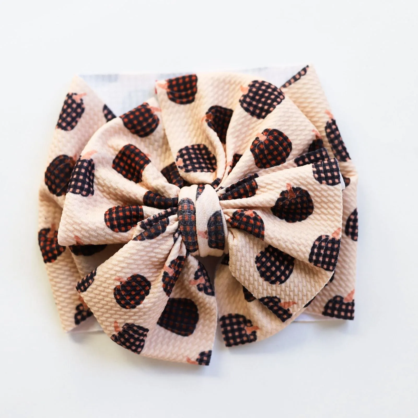 Gingham Pumpkin Headwrap