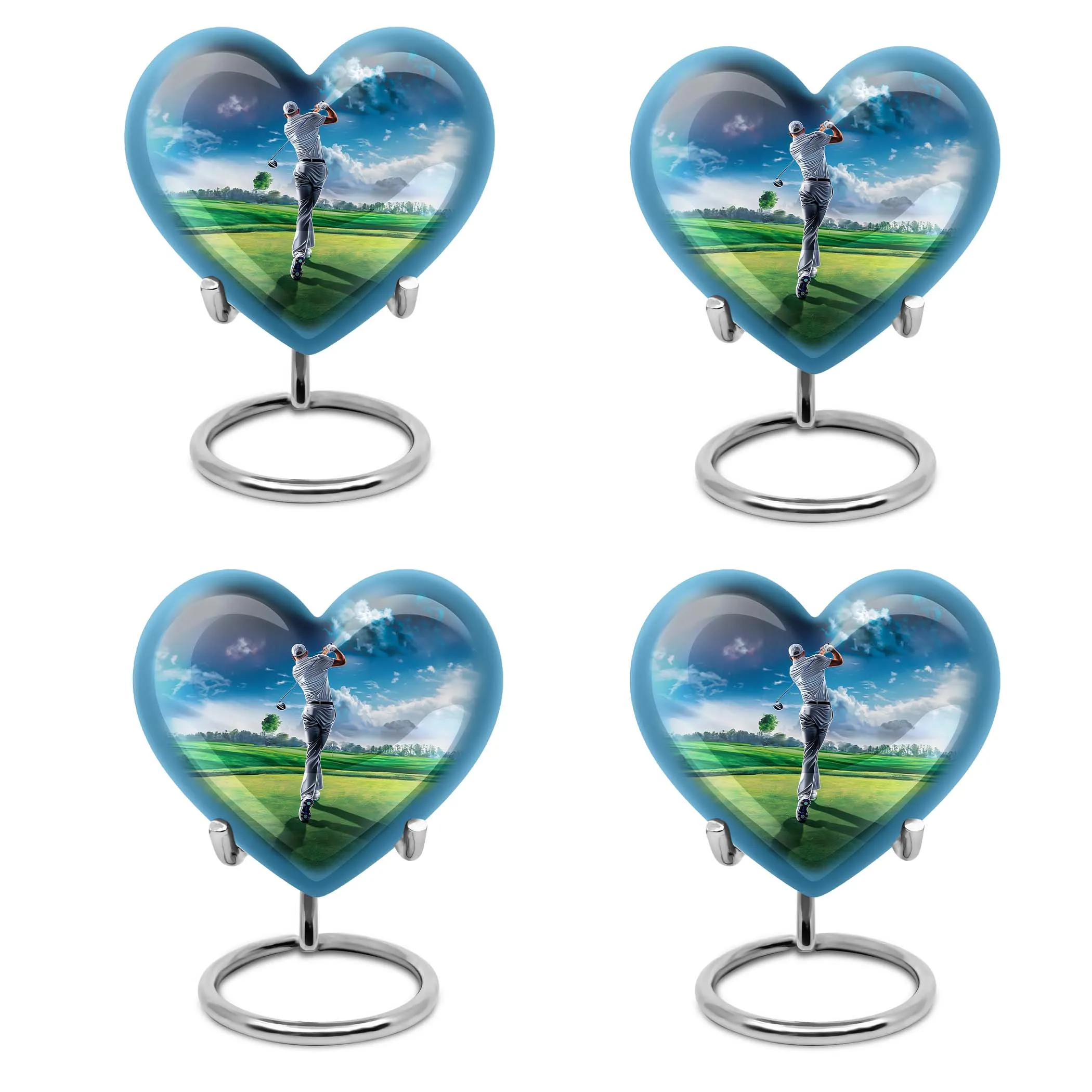 Golf Urn Elegance: Homage to Adult Male, Keepsake Cremation Urn