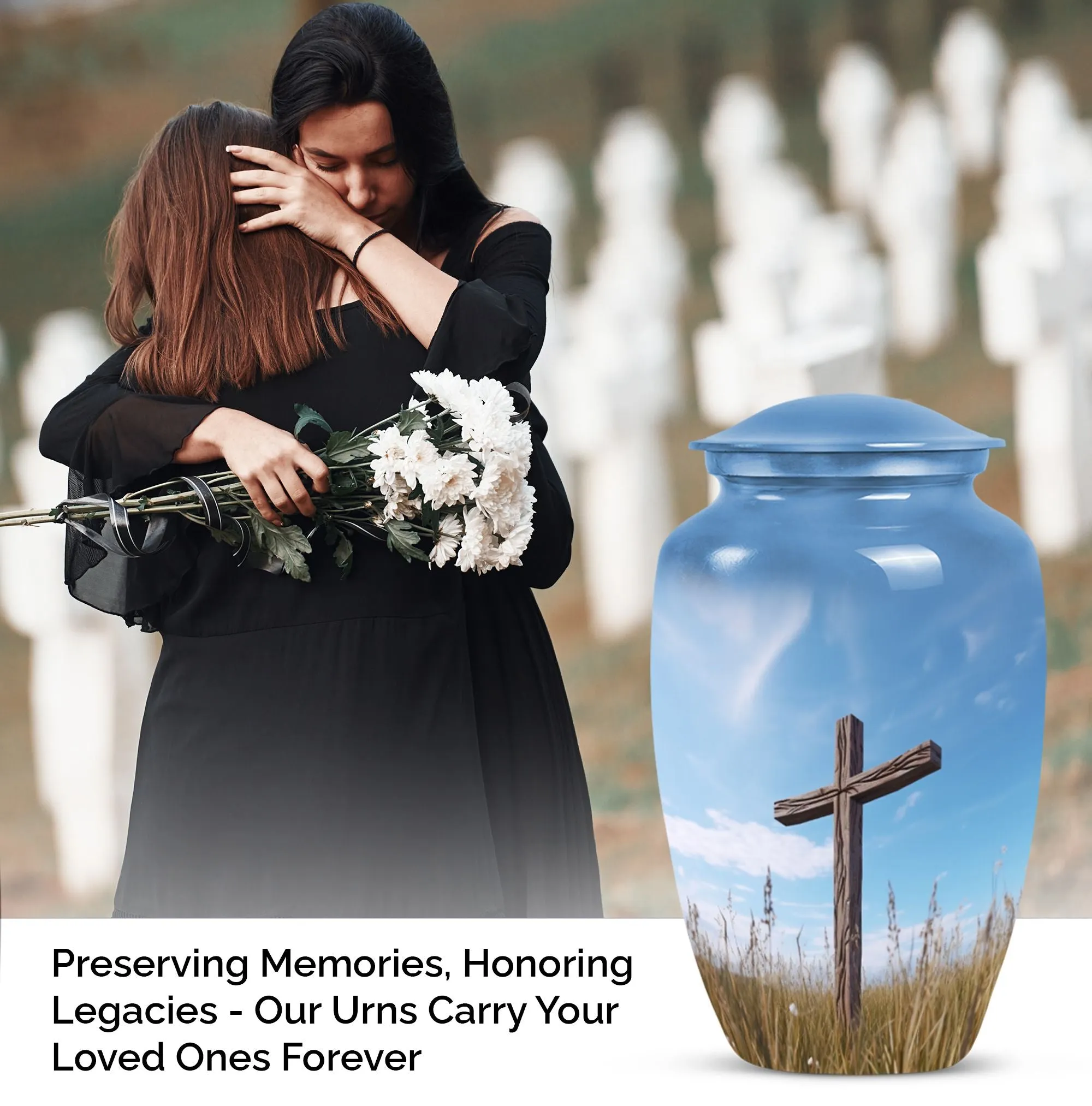 Graceful Jesus Urns for Mom and Dad's Cherished Ashes