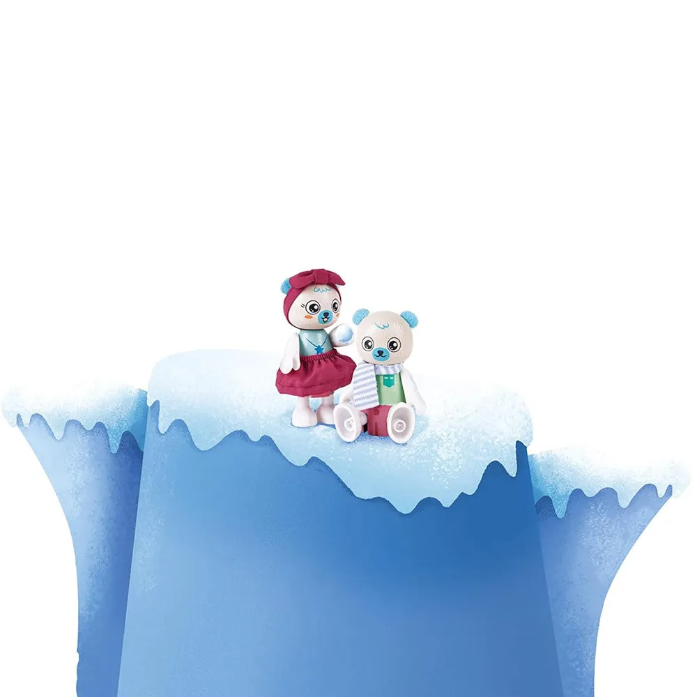 Hape Polar Bear Family - Playful Wooden Animal Figurines