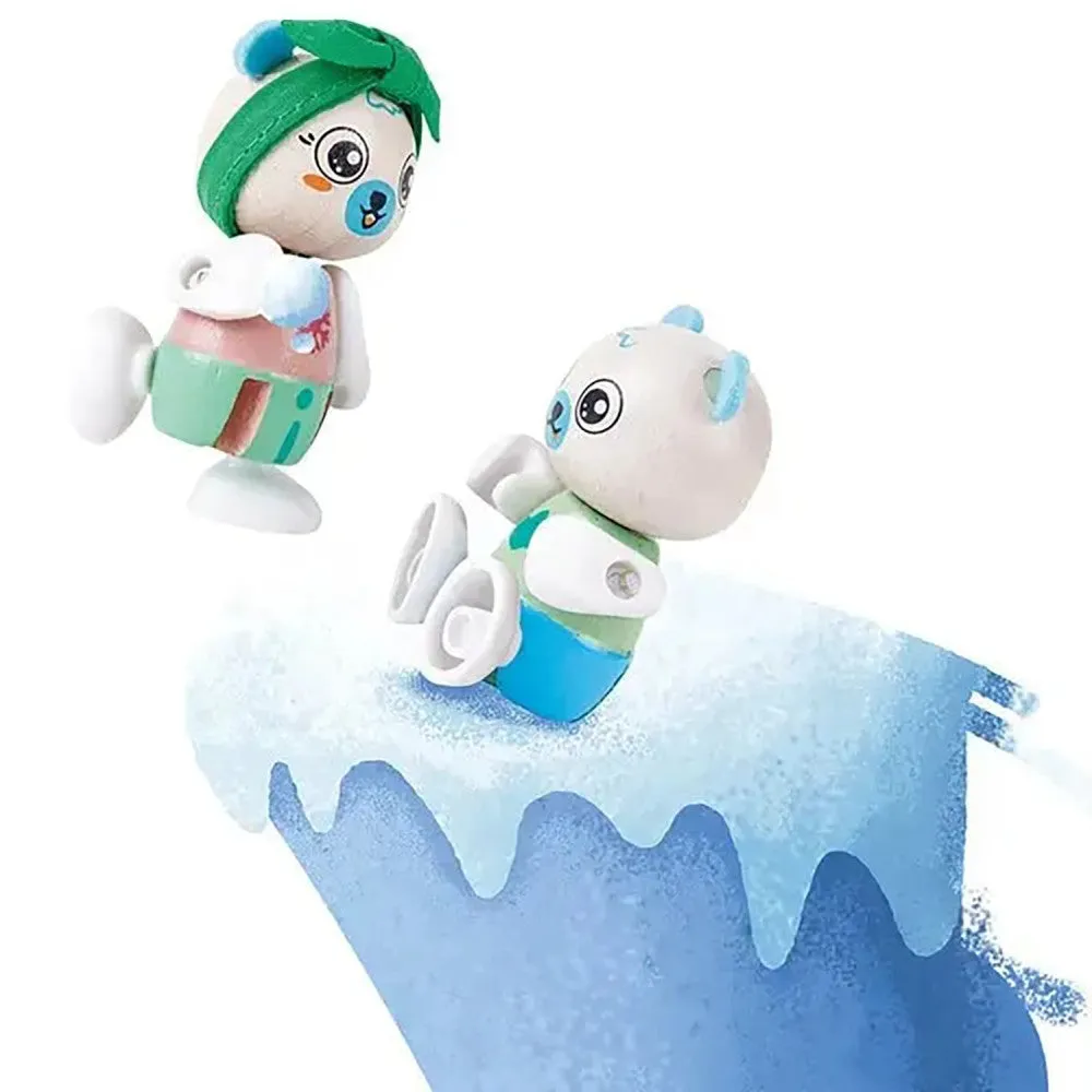 Hape Polar Bear Family - Playful Wooden Animal Figurines