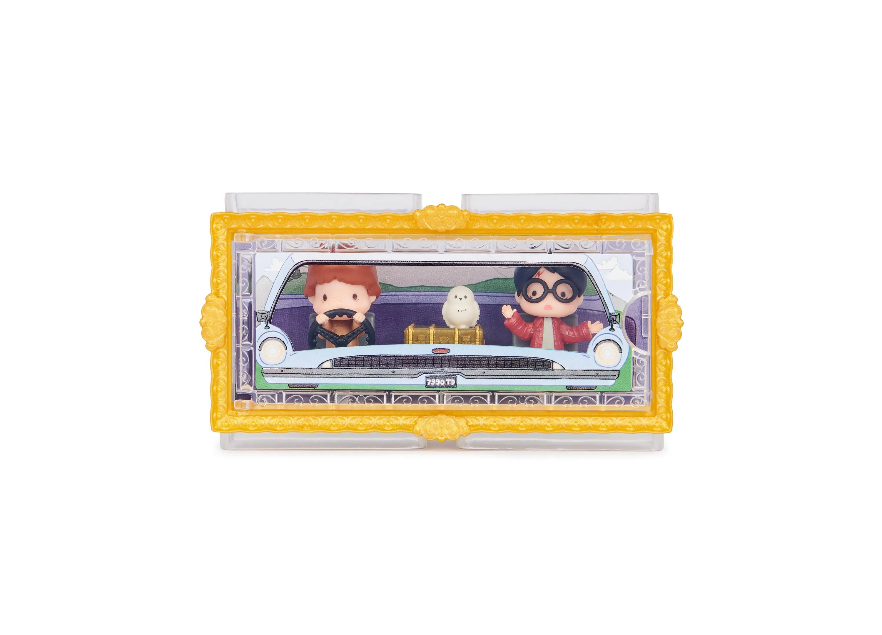 Harry Potter Micro Magical Moments Year 2 - 1.5" Flying Car Figure Set with Display Case