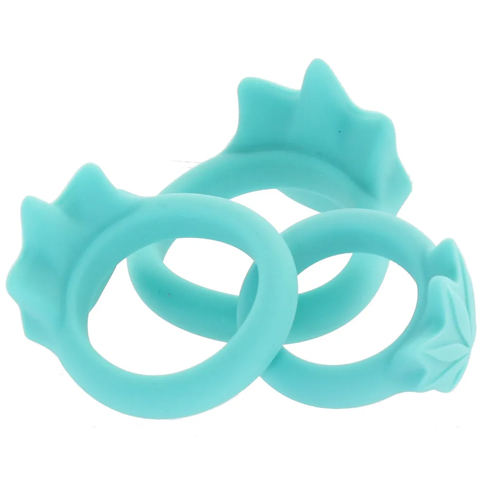 Hazey Pot Leaf 3 Ring Set