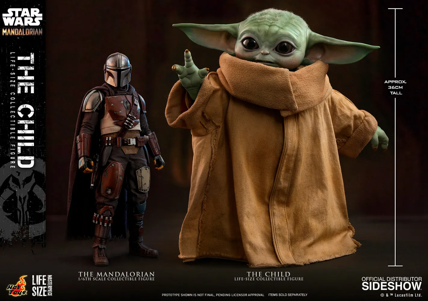 Hot Toys 1/1 The Mandalorian The Child Life Size Figure LMS013