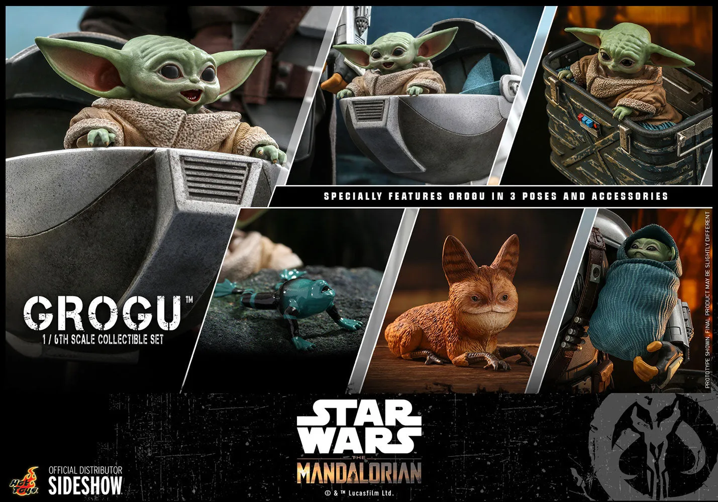 Hot Toys - Grogu™ Sixth Scale Figure Set (The Mandalorian)