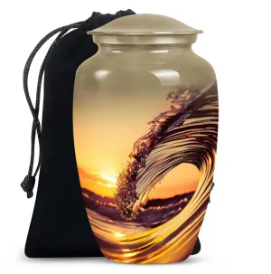 Incredible Ocean Waves : Timeless Cremation Urn Masterpiece