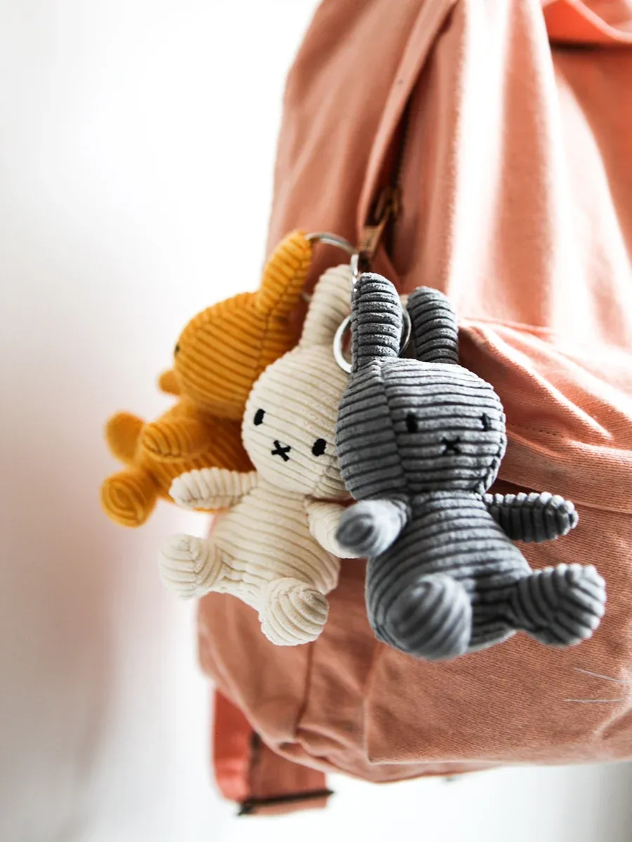 Keychain Plush MIFFY Corduroy 4" Aviator Blue