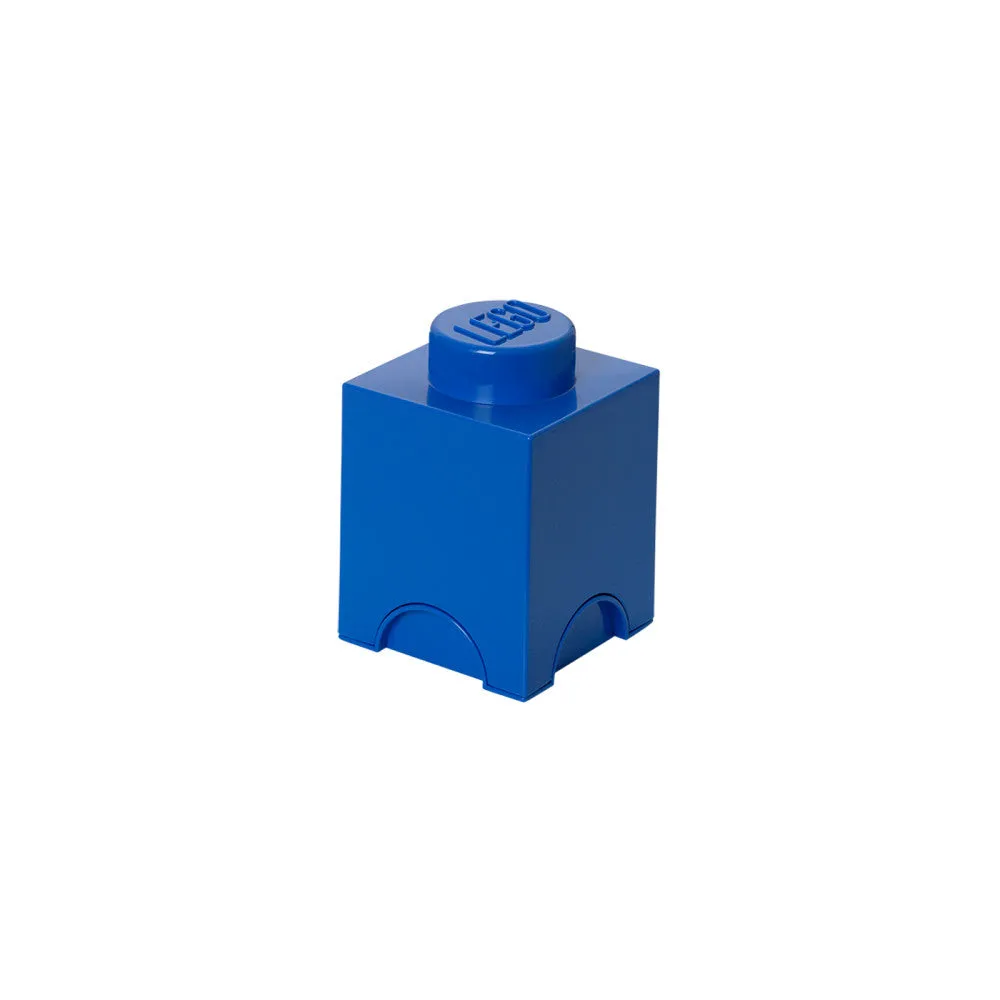 LEGO Bright Blue Storage Brick 1 - Stackable Organizer