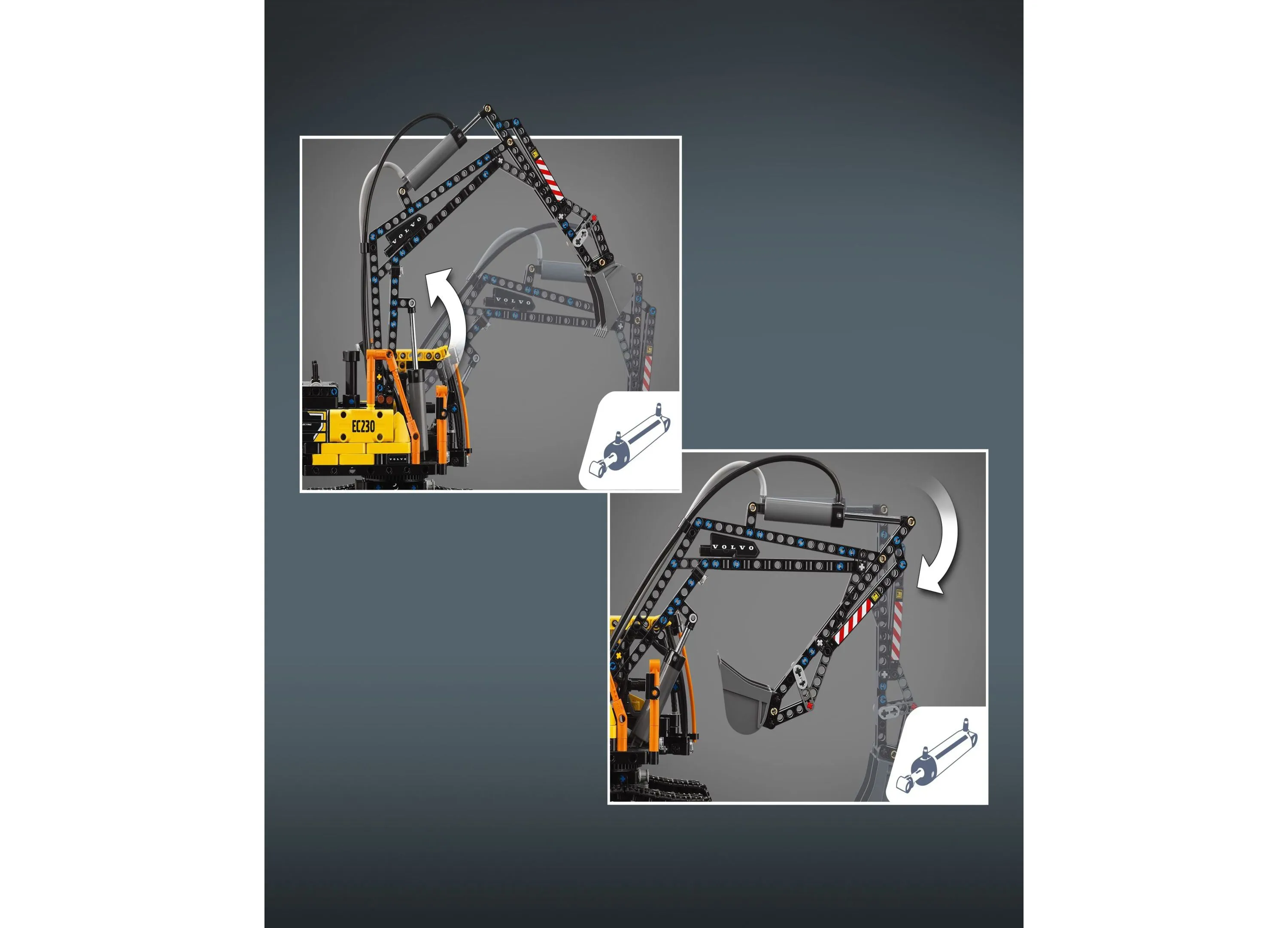 LEGO Technic Volvo FMX Truck and EC230 Electric Excavator Set - 2274 Pieces