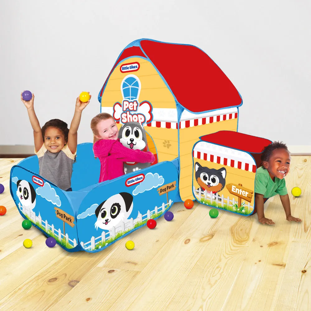 Little Tikes 4-In-1 Dog Park & Pet Shop Playset with Ballpit