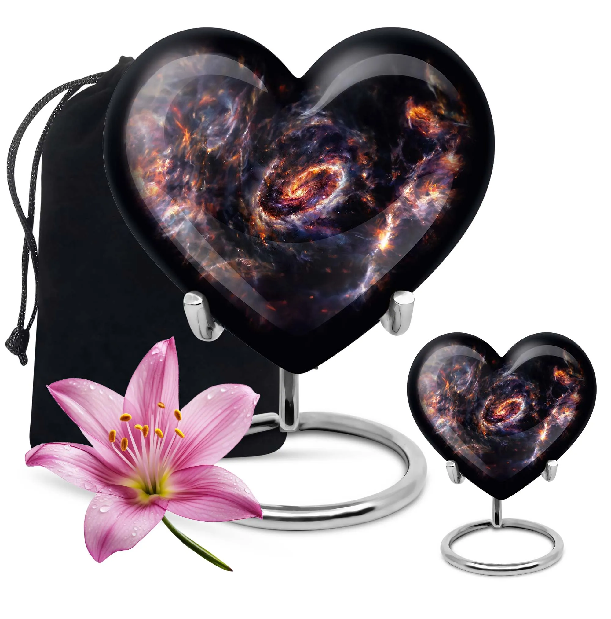Love's Embrace - Exquisite Galaxy Theme Urn Tribute