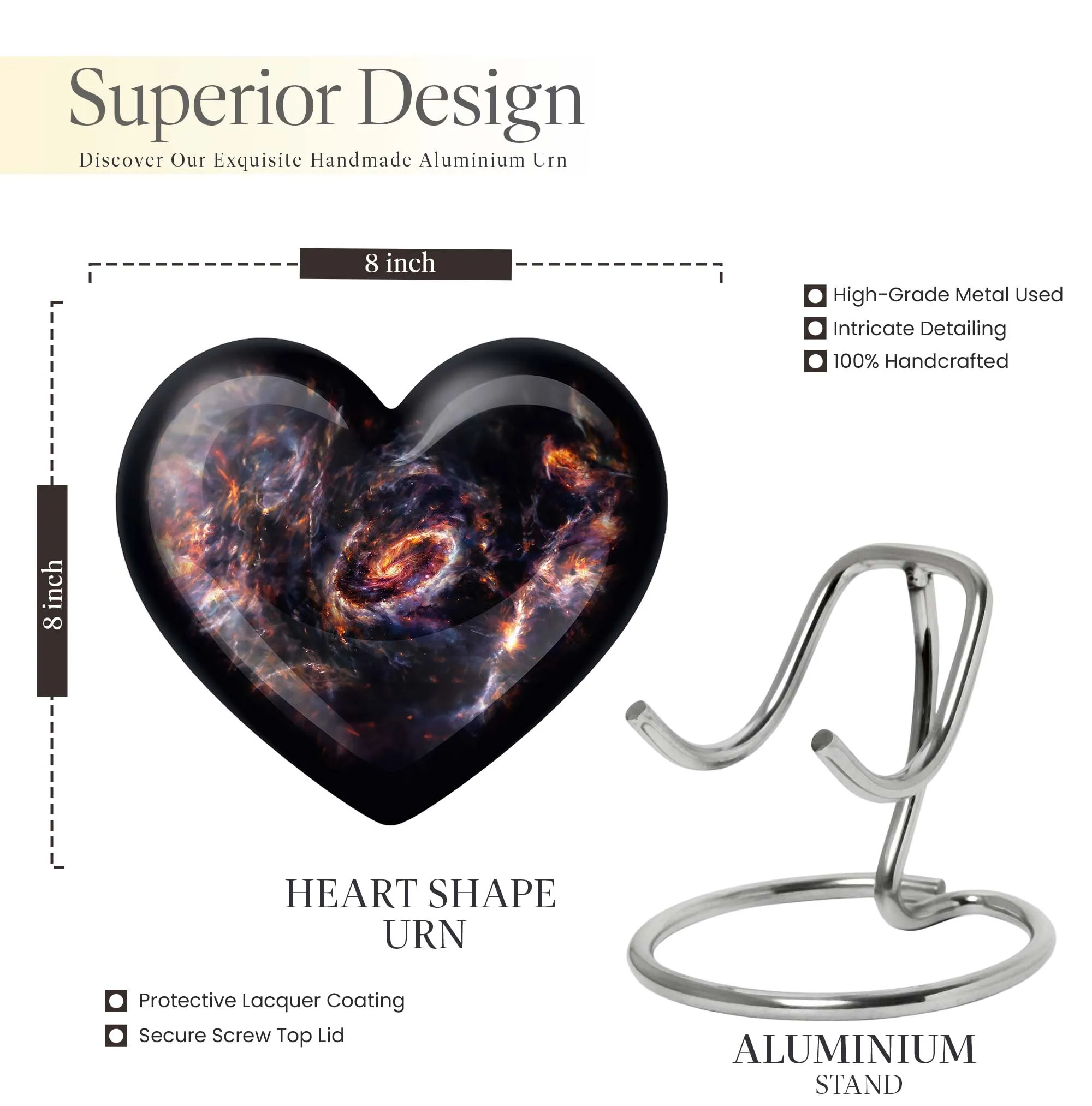 Love's Embrace - Exquisite Galaxy Theme Urn Tribute