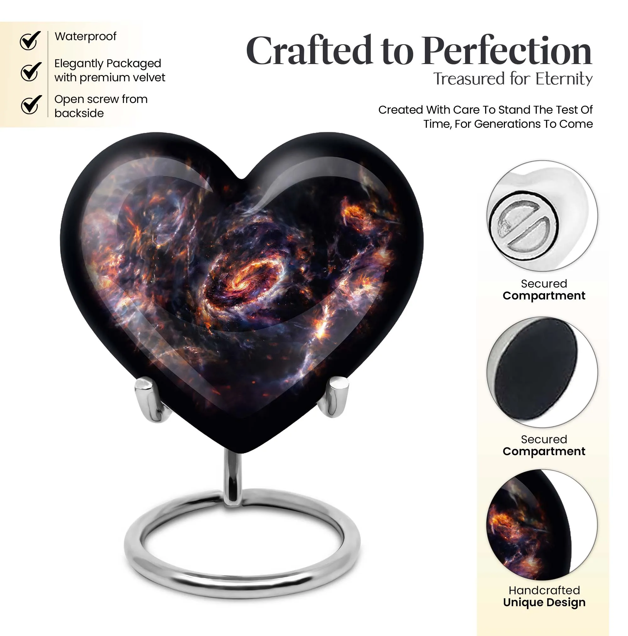 Love's Embrace - Exquisite Galaxy Theme Urn Tribute