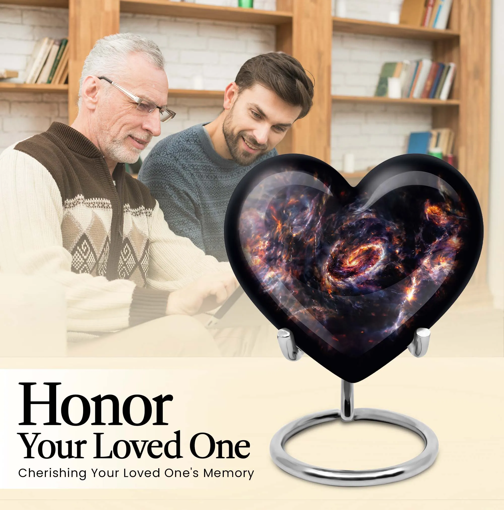 Love's Embrace - Exquisite Galaxy Theme Urn Tribute