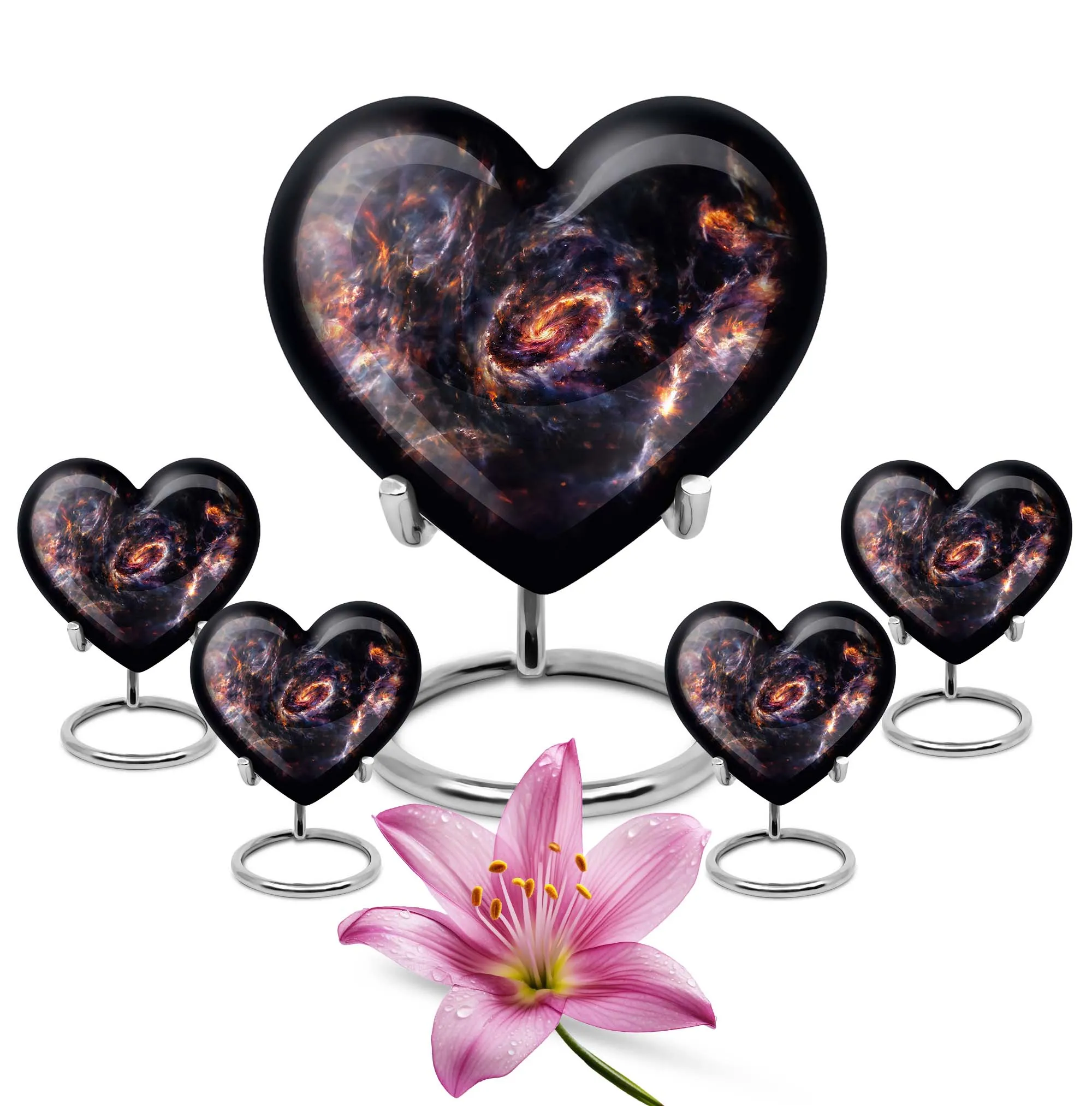 Love's Embrace - Exquisite Galaxy Theme Urn Tribute