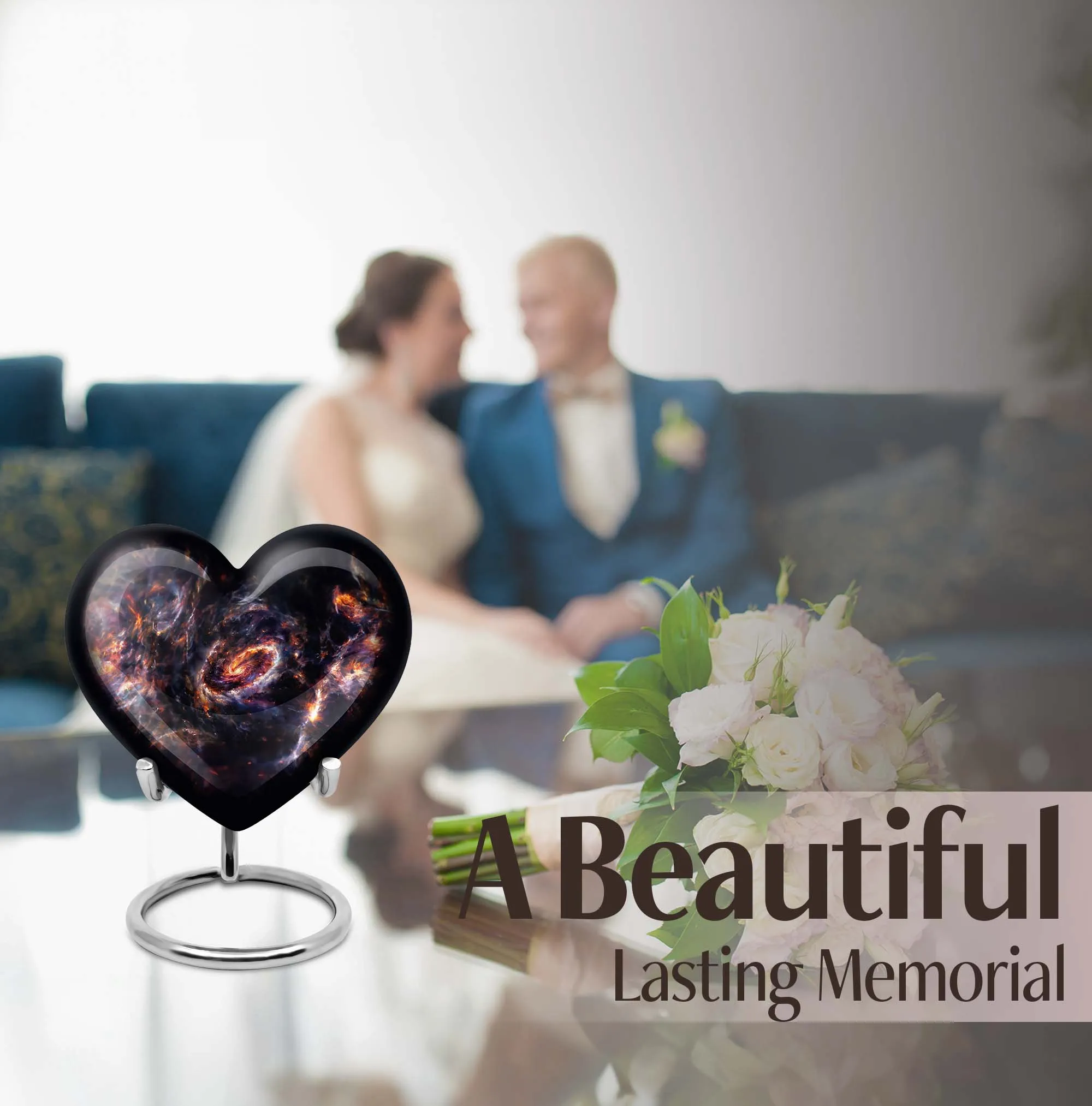 Love's Embrace - Exquisite Galaxy Theme Urn Tribute