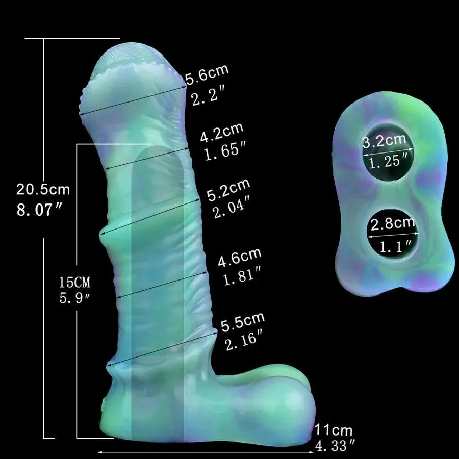 Luminous Silicone Horse Penis Extender