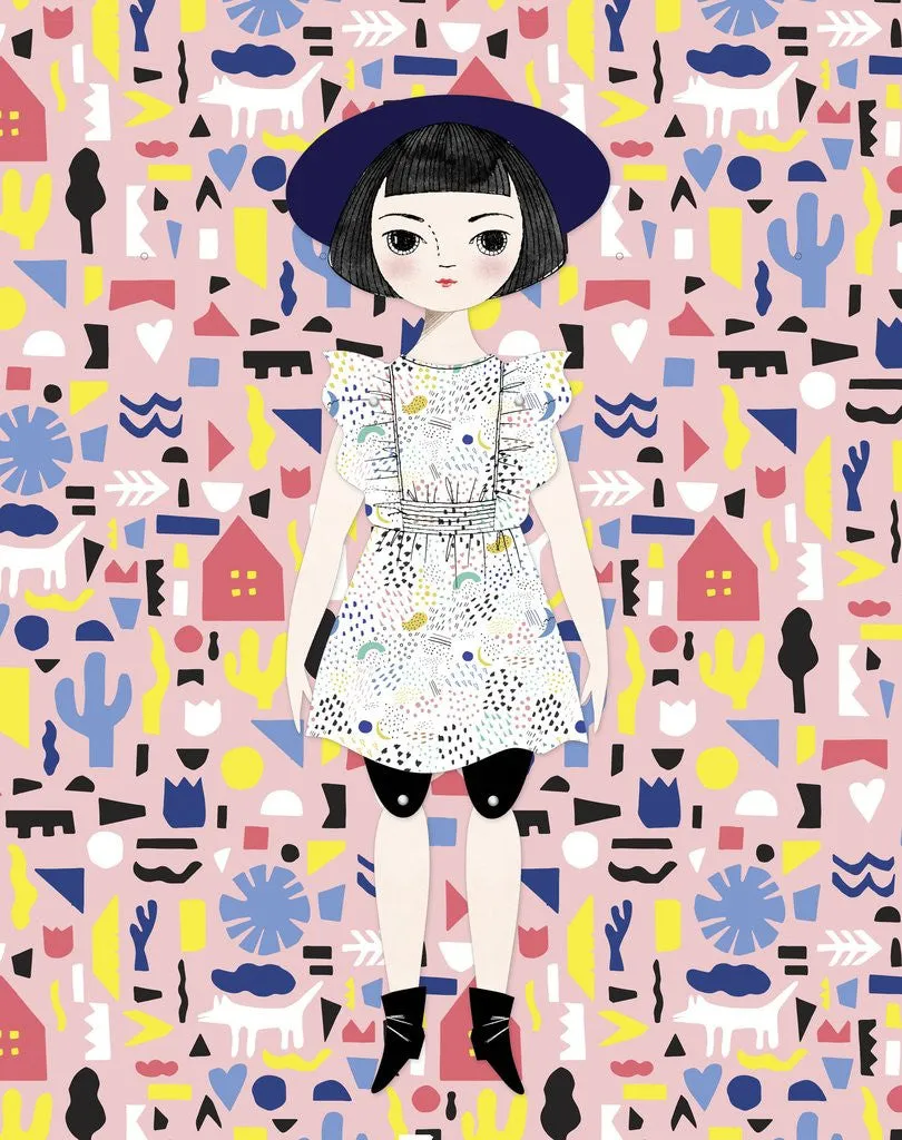 Mailable Paper Doll Kit Olive