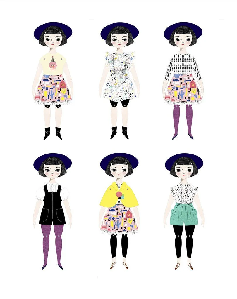 Mailable Paper Doll Kit Olive