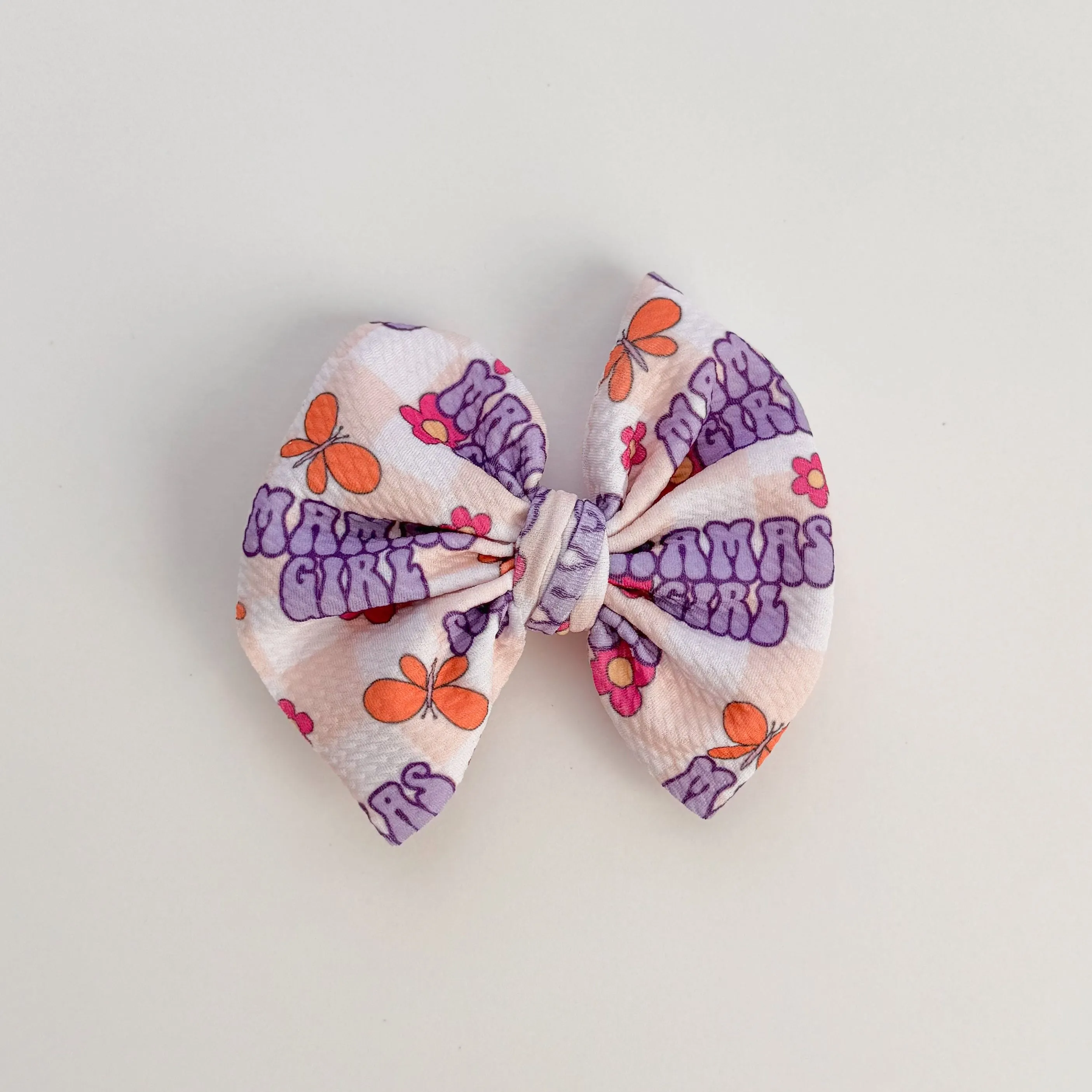 Mamas Girl Purple Bow