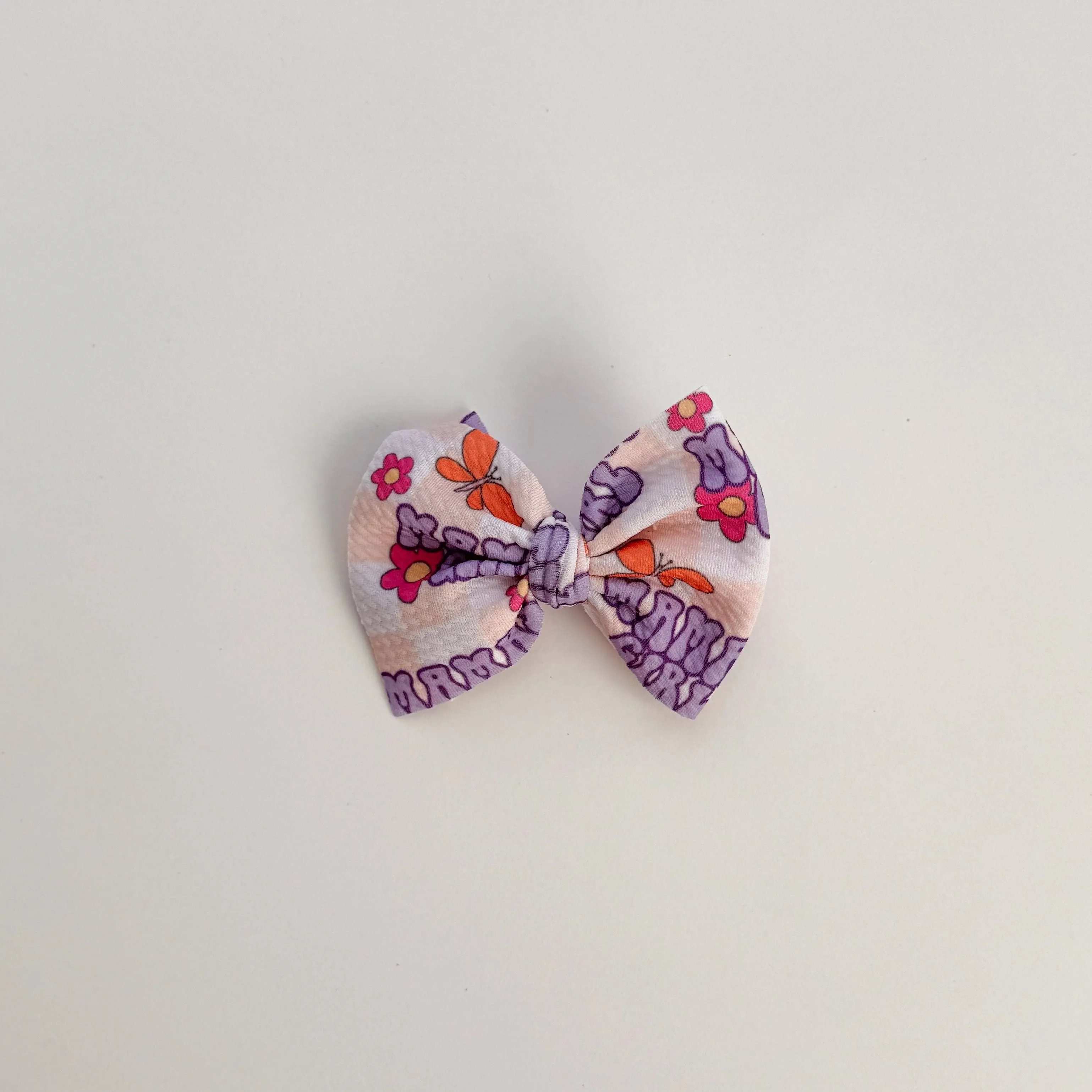 Mamas Girl Purple Bow