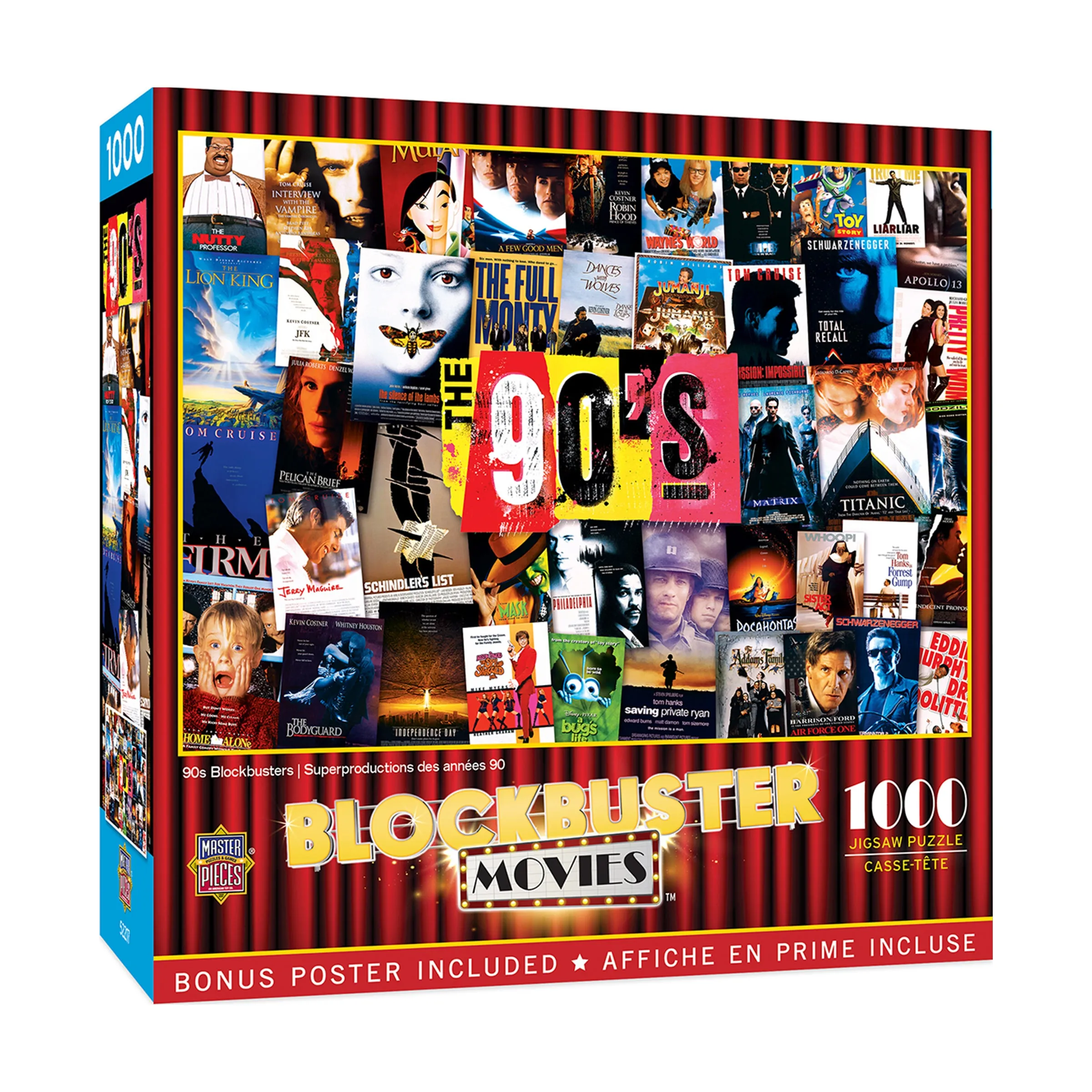 MasterPieces 90s Blockbusters Jigsaw Puzzle - 1000 pc