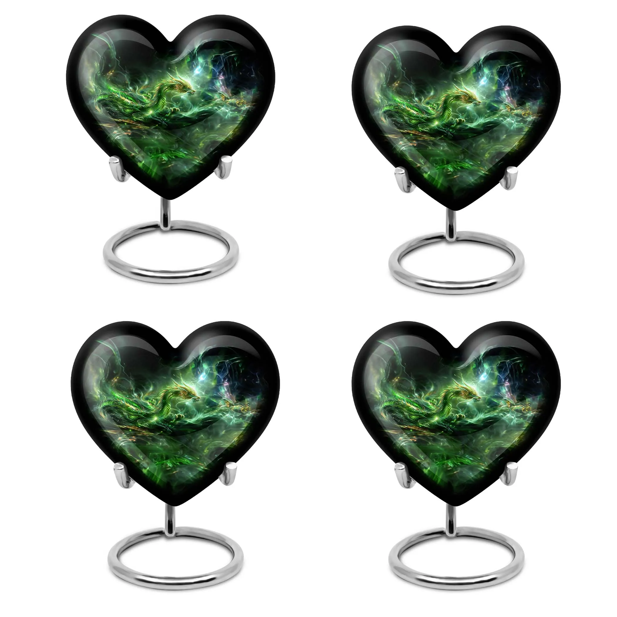 Memorial Dragon Urn for Dad: 10-inch Aluminium Cremation Keepsake