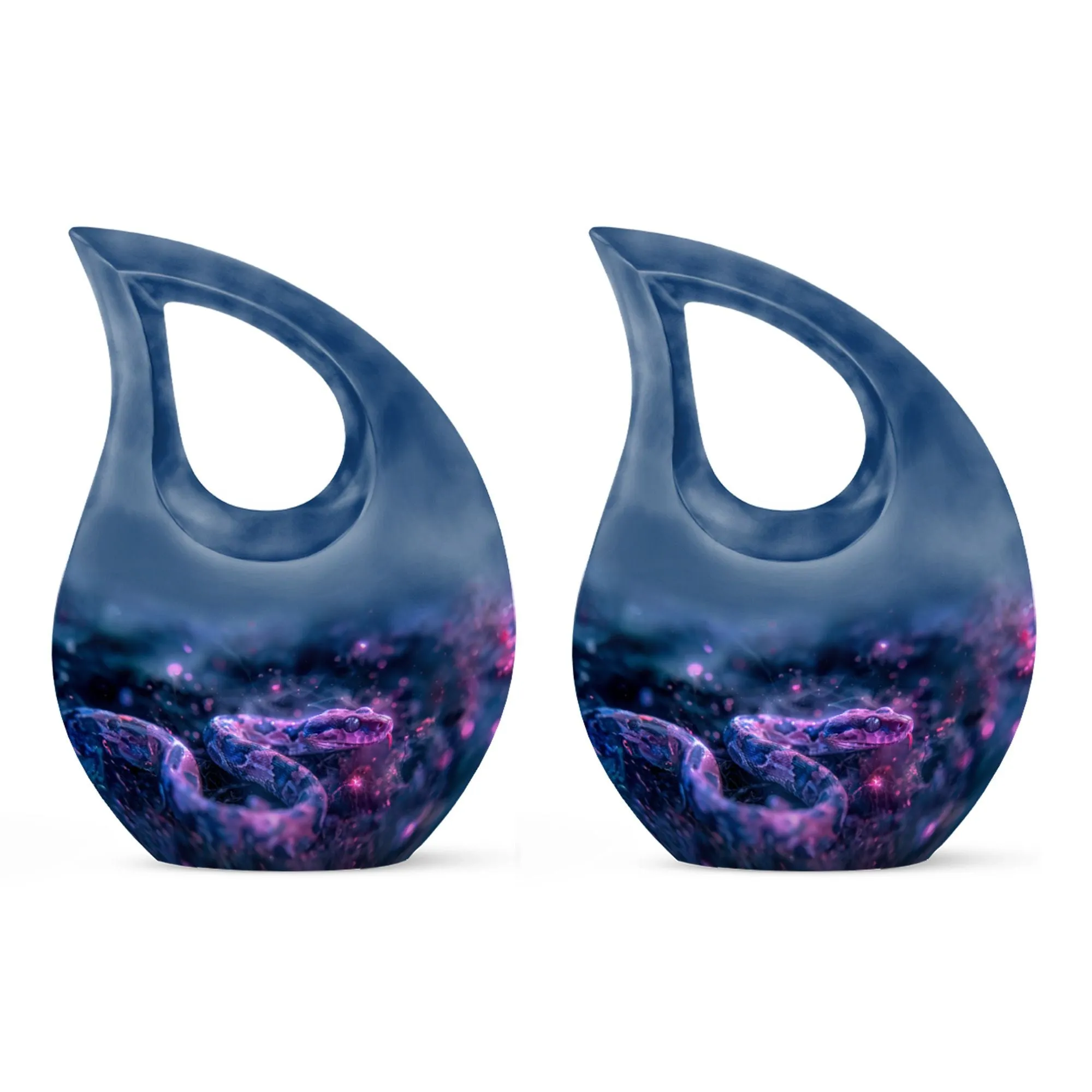 Memorial Infinity Cosmic Serpent Dream Urn Casket for Last