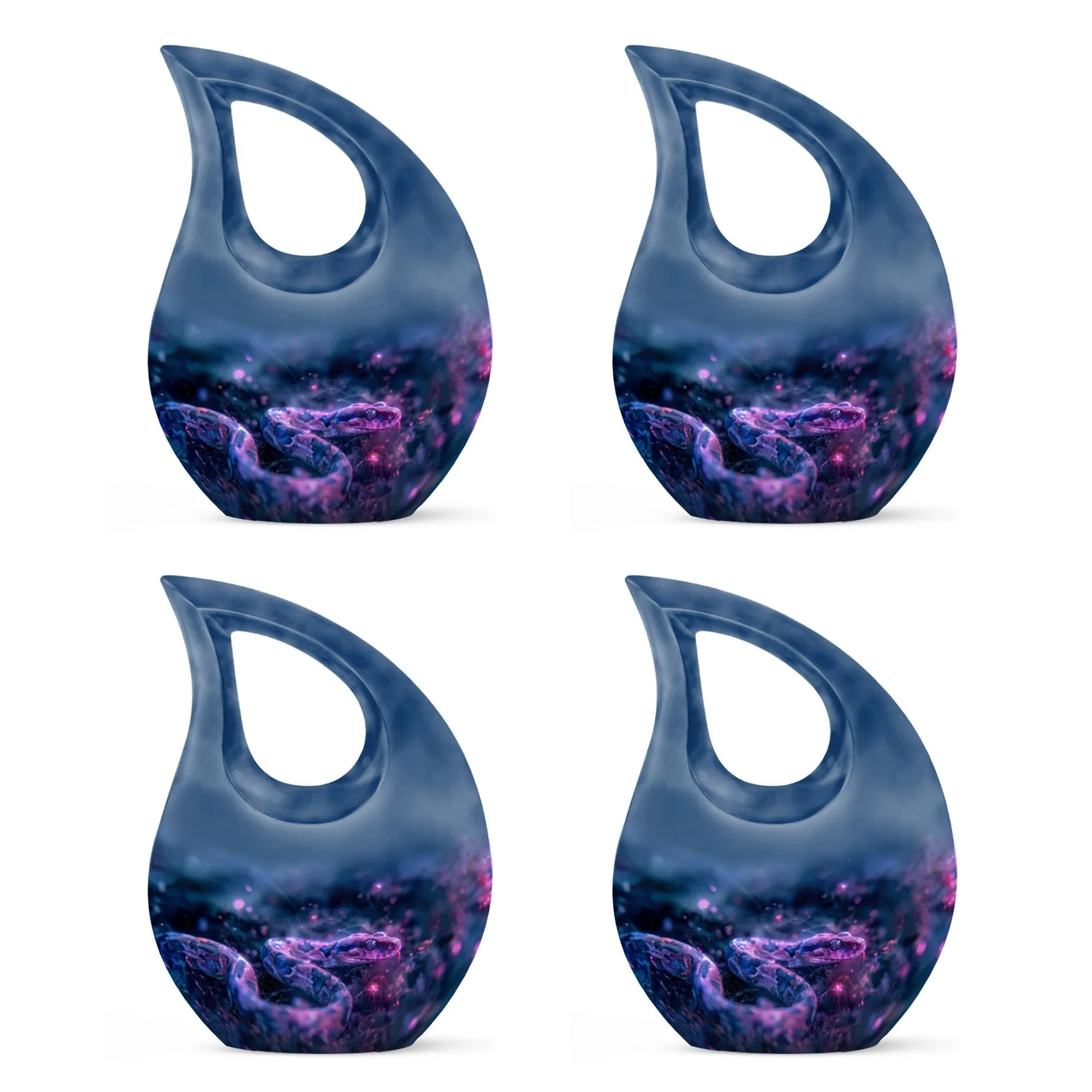 Memorial Infinity Cosmic Serpent Dream Urn Casket for Last