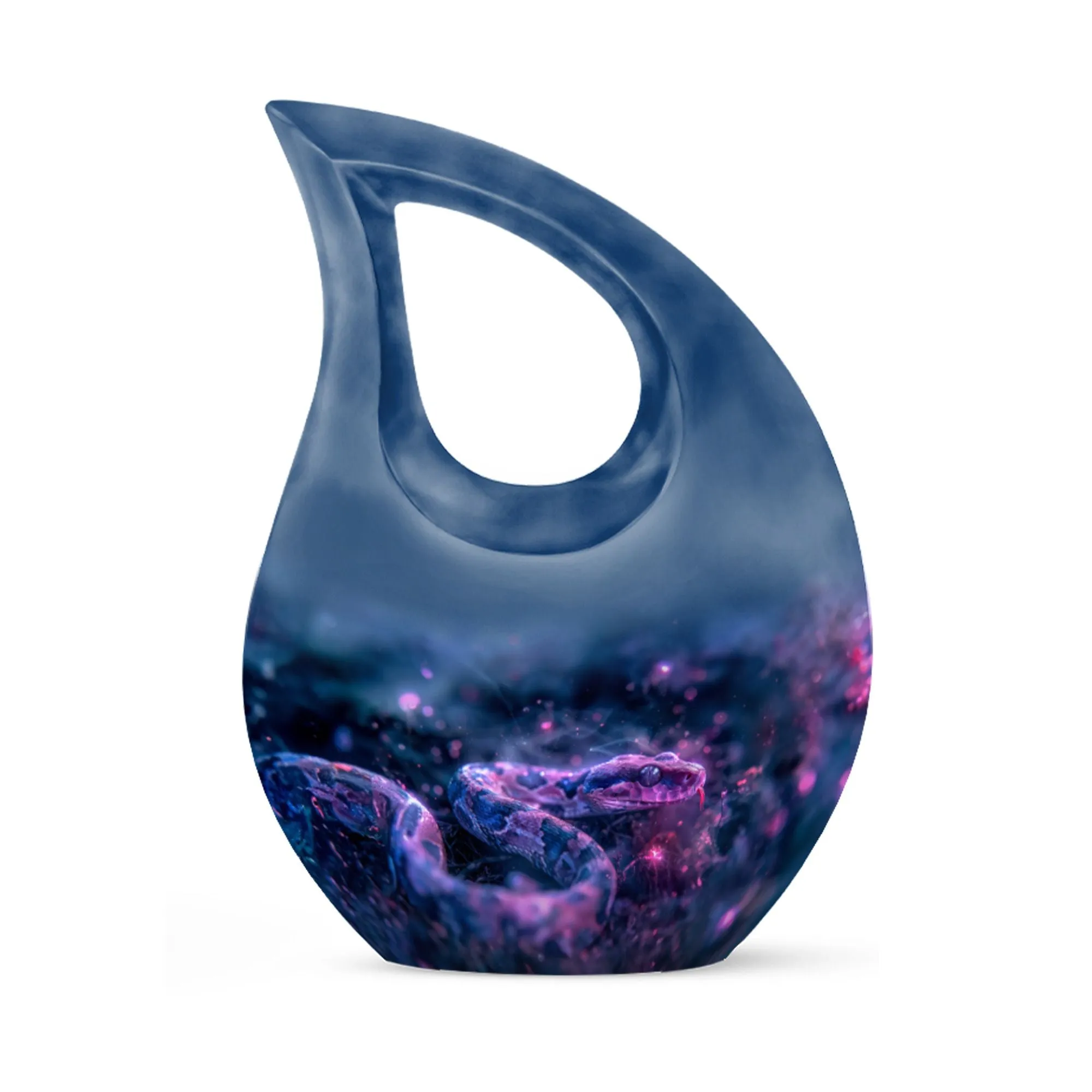 Memorial Infinity Cosmic Serpent Dream Urn Casket for Last