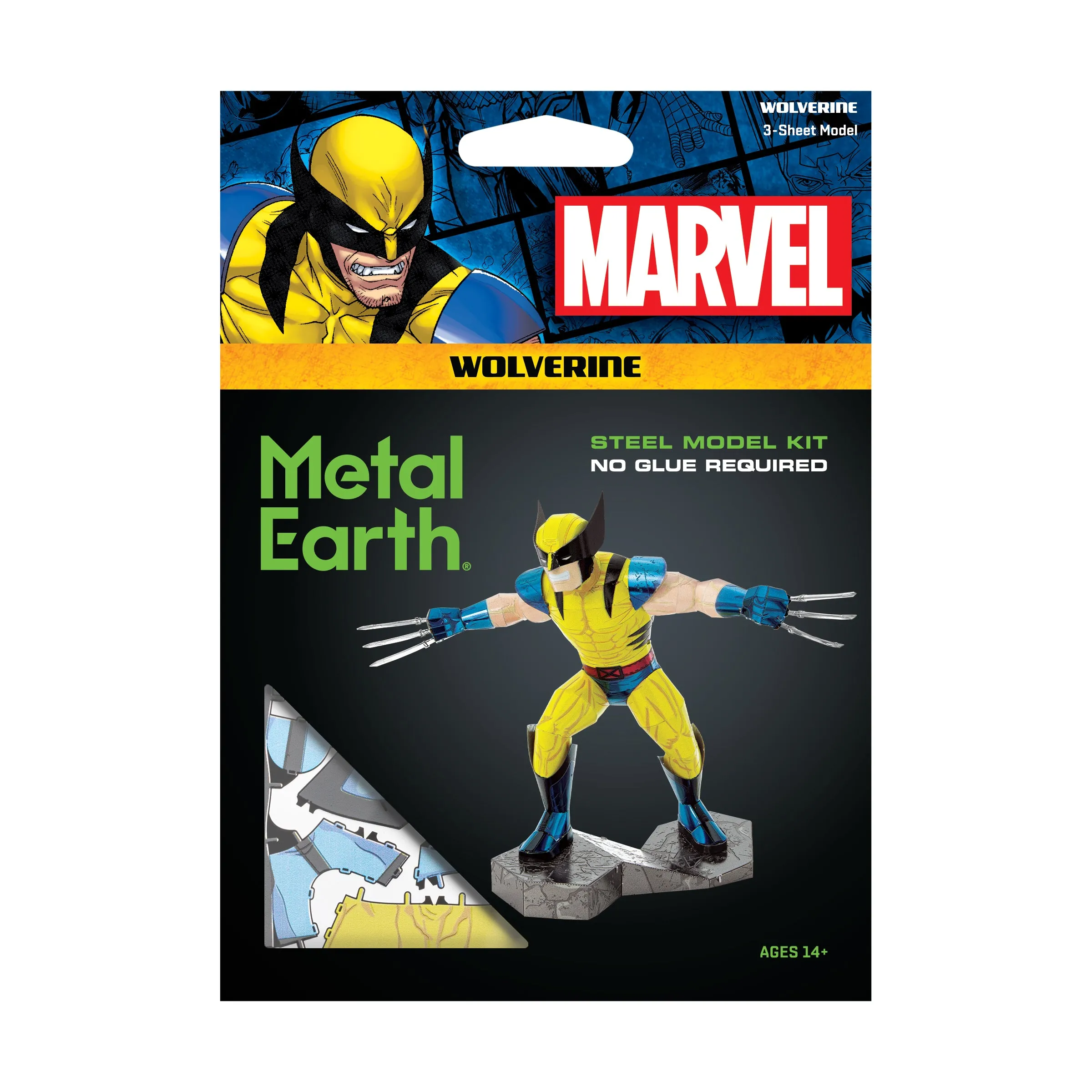 Metal Earth Marvel Wolverine 3D Steel Model Kit